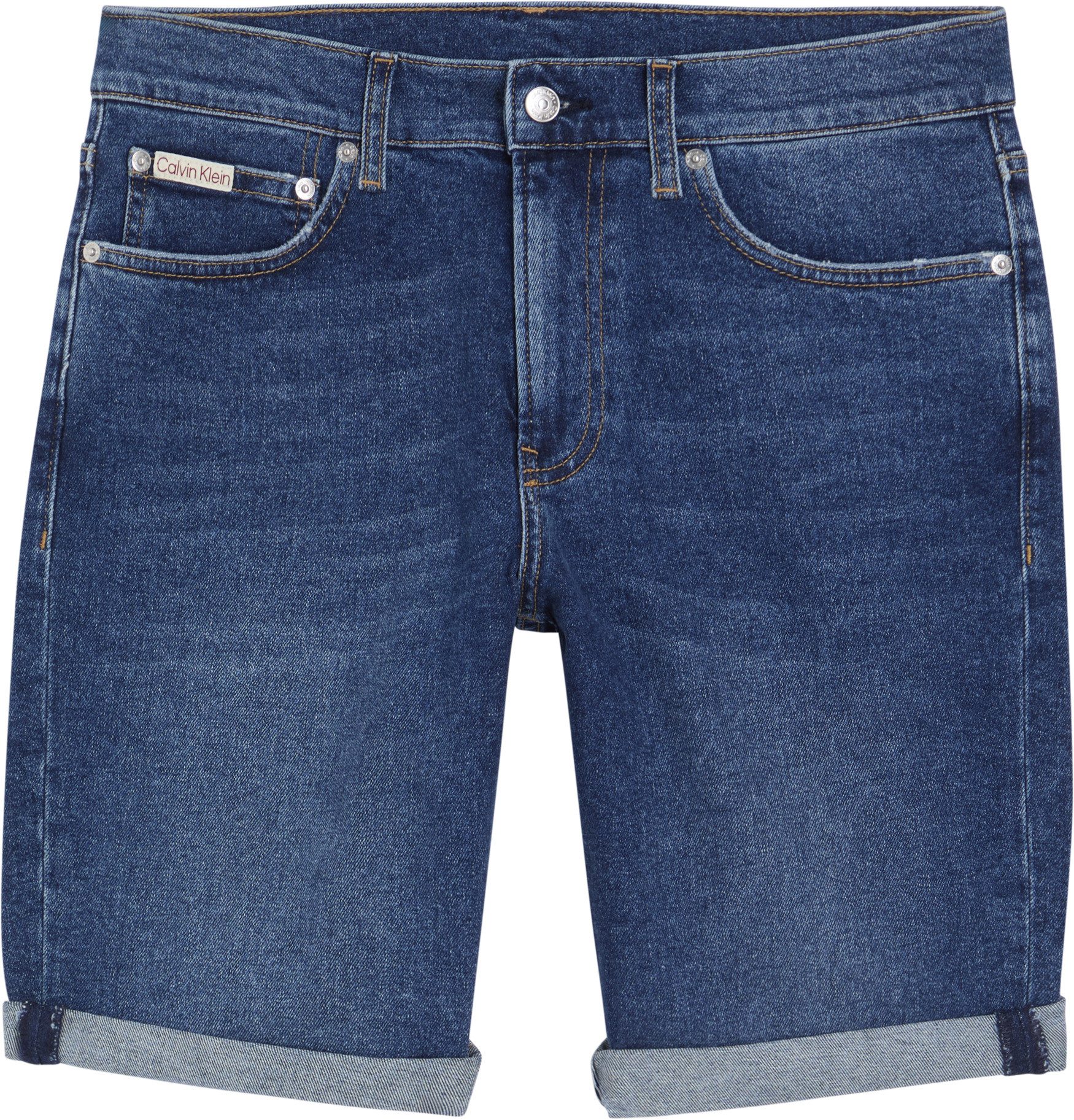 Calvin Klein Short SLIM SHORT met omslagzoom