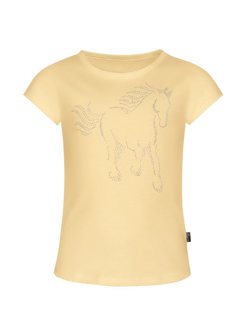 Trigema T-shirt TRIGEMA T-shirt met glinsterend paardprintmotief (1-delig)