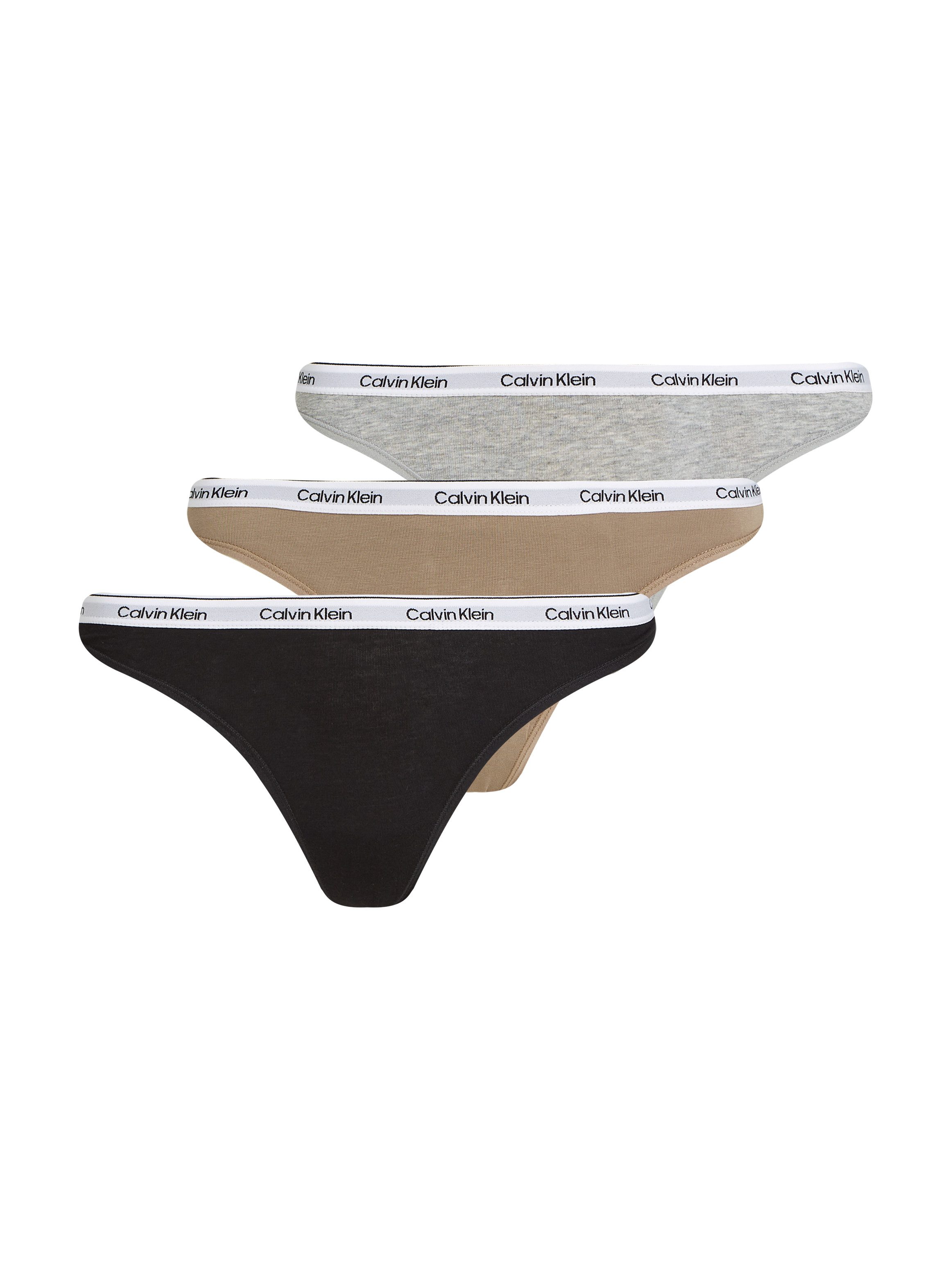Calvin Klein Tanga 3 PACK THONG (LOW-RISE) (3 stuks)