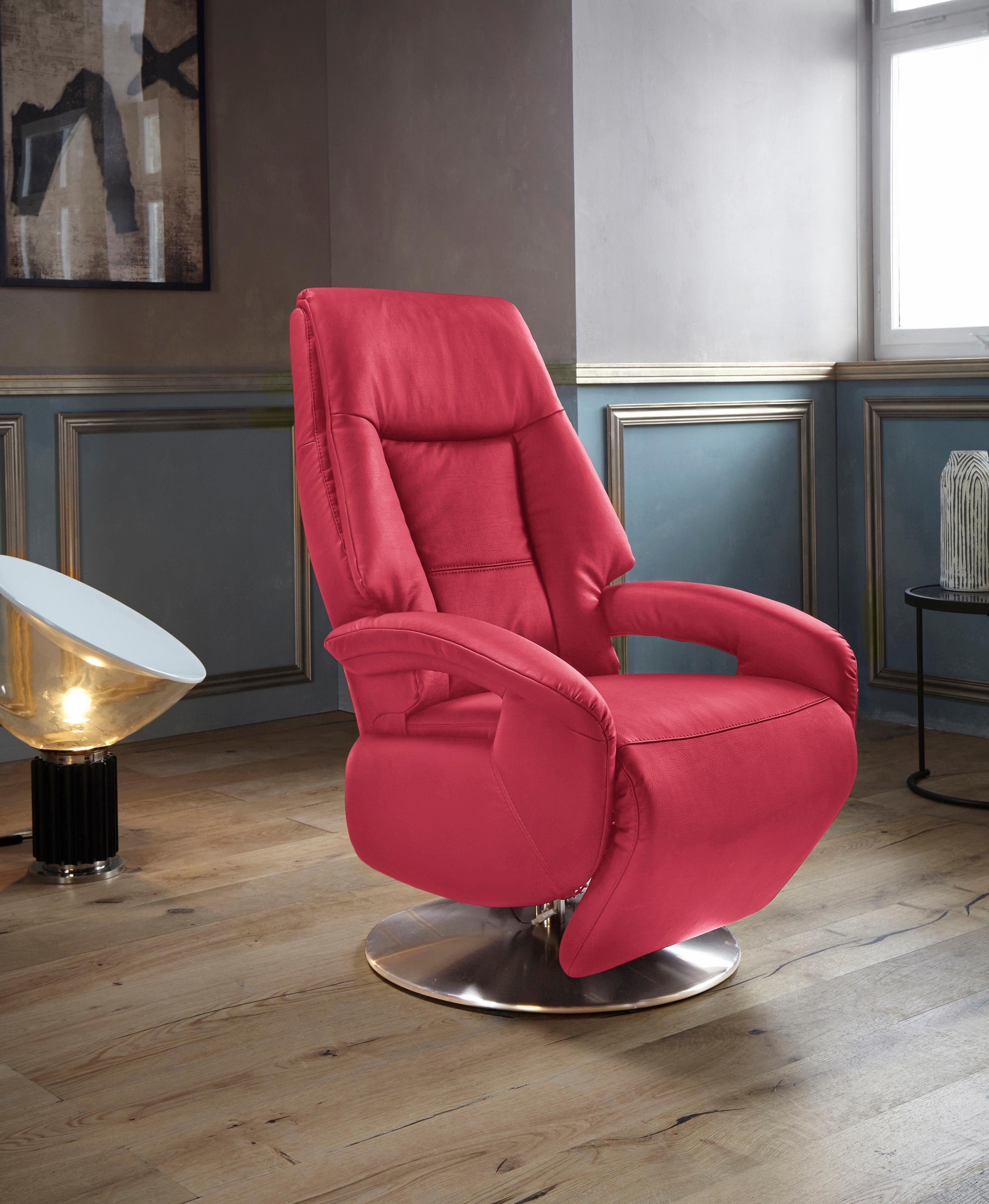sit&more Relaxfauteuil Enjoy in maat l, naar keuze met motor en opstahulp (set) tv-fauteuils rood