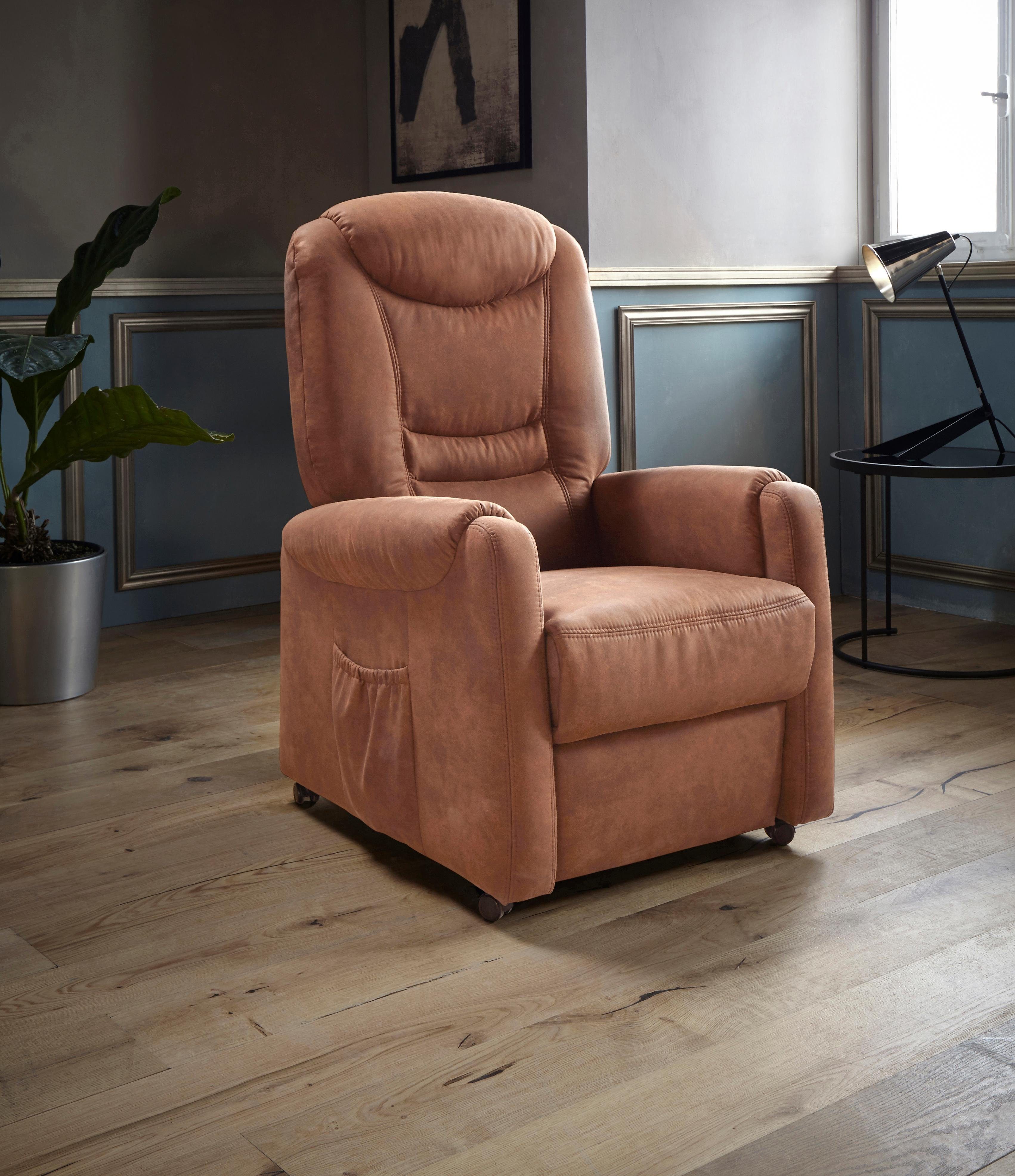 Places of Style Relaxfauteuil Tamworth in maat l, naar keuze met motor en opstahulp