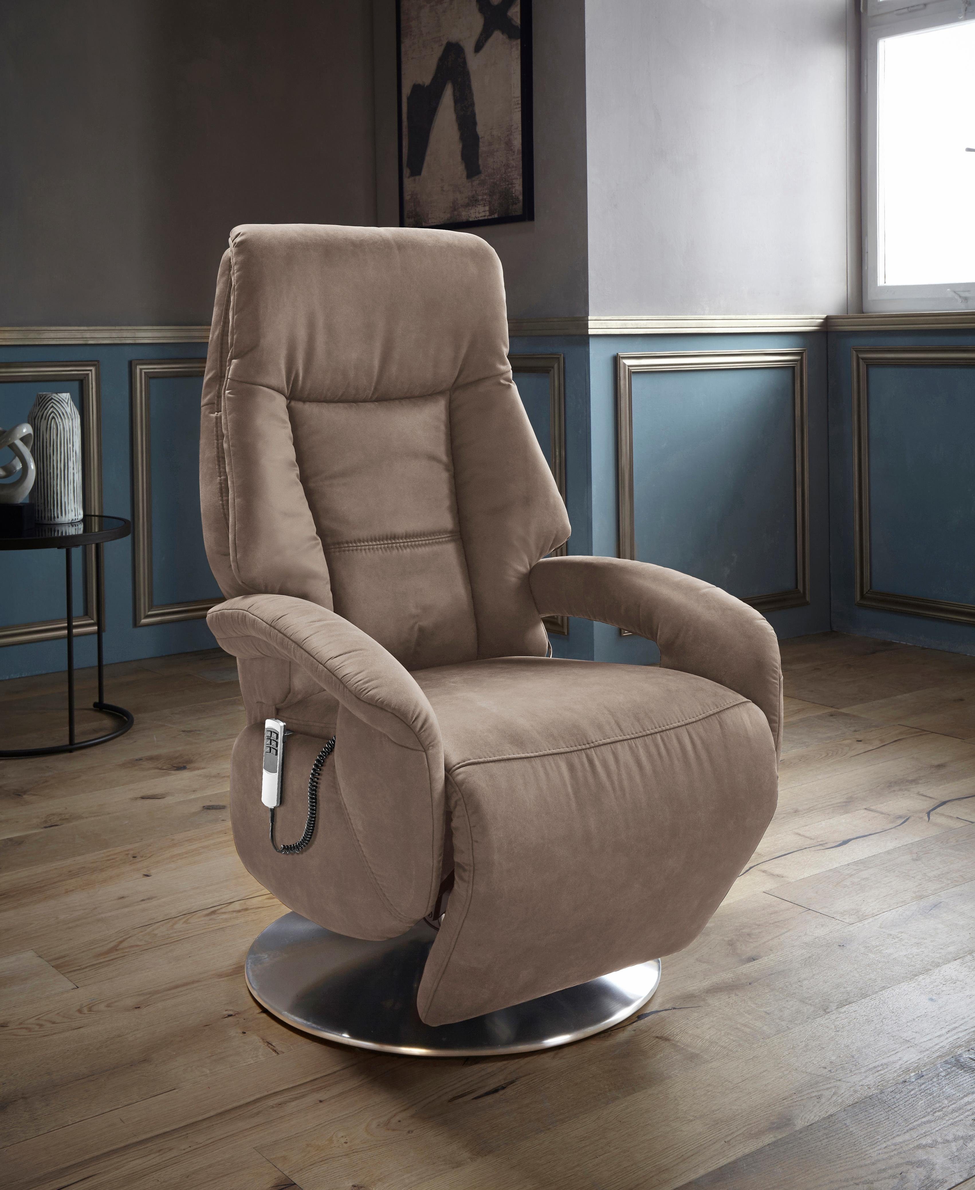 sit&more Relaxfauteuil Enjoy in mt. s, naar keuze met motor en opstahulp tv-fauteuils maat Luxe-microvezel bruin