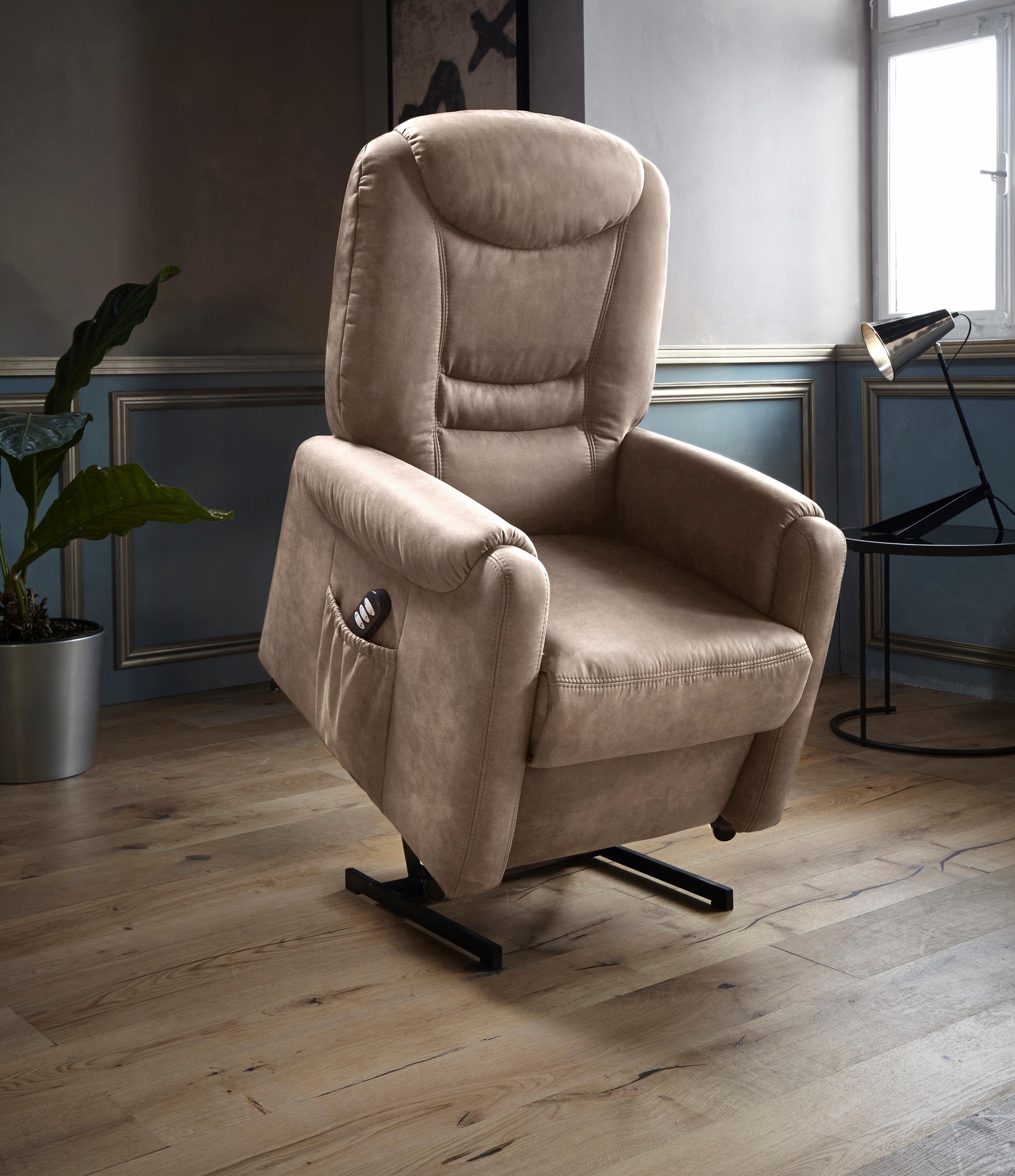 sit&more Relaxfauteuil Morten in maat m, naar keuze met motor en opstahulp (set)