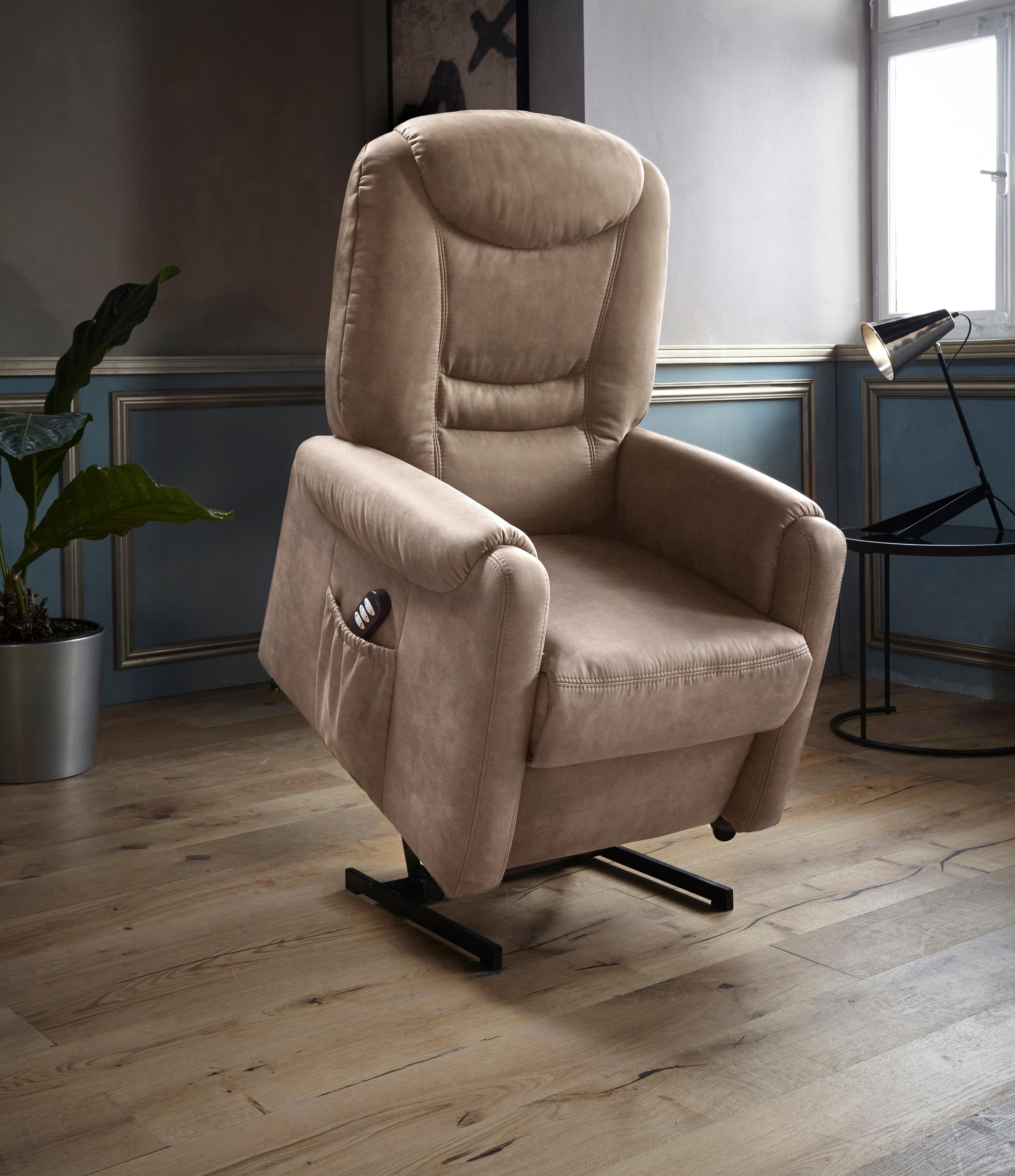 sit&more Relaxfauteuil Morten in maat m, naar keuze met motor en opstahulp (set)