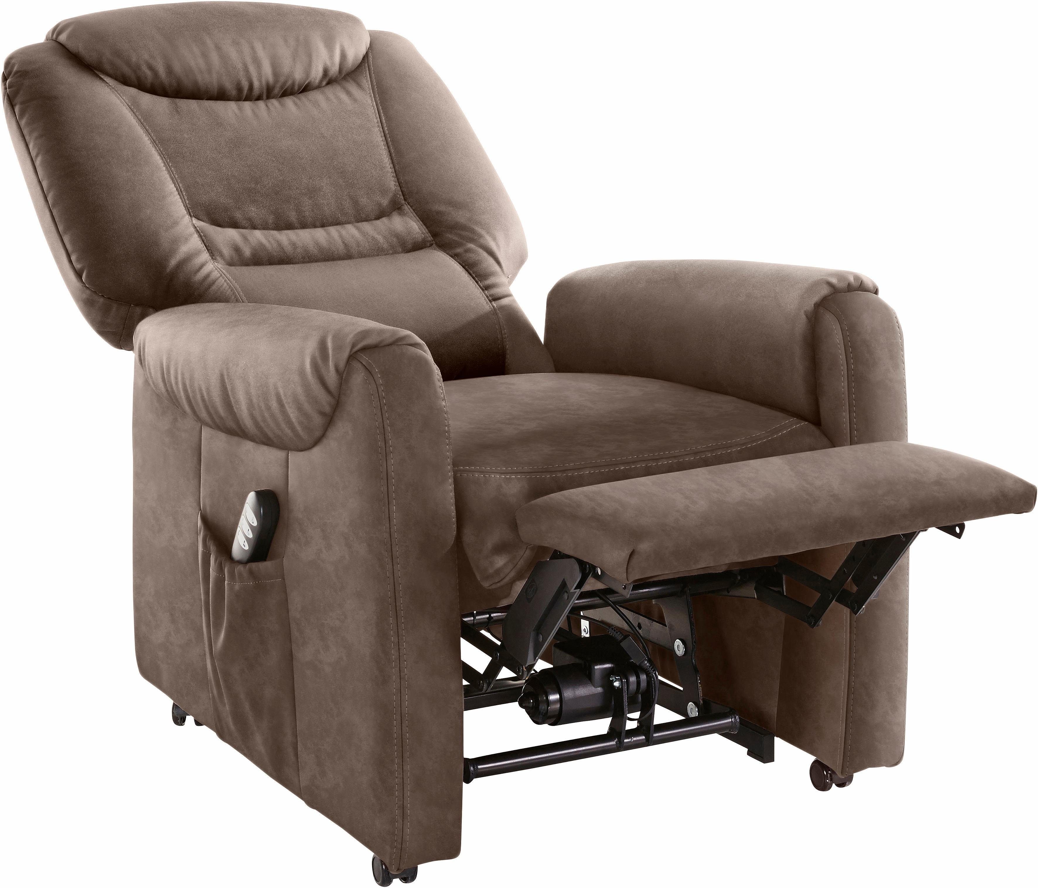 sit&more Relaxfauteuil Morten in maat m, naar keuze met motor en opstahulp (set)