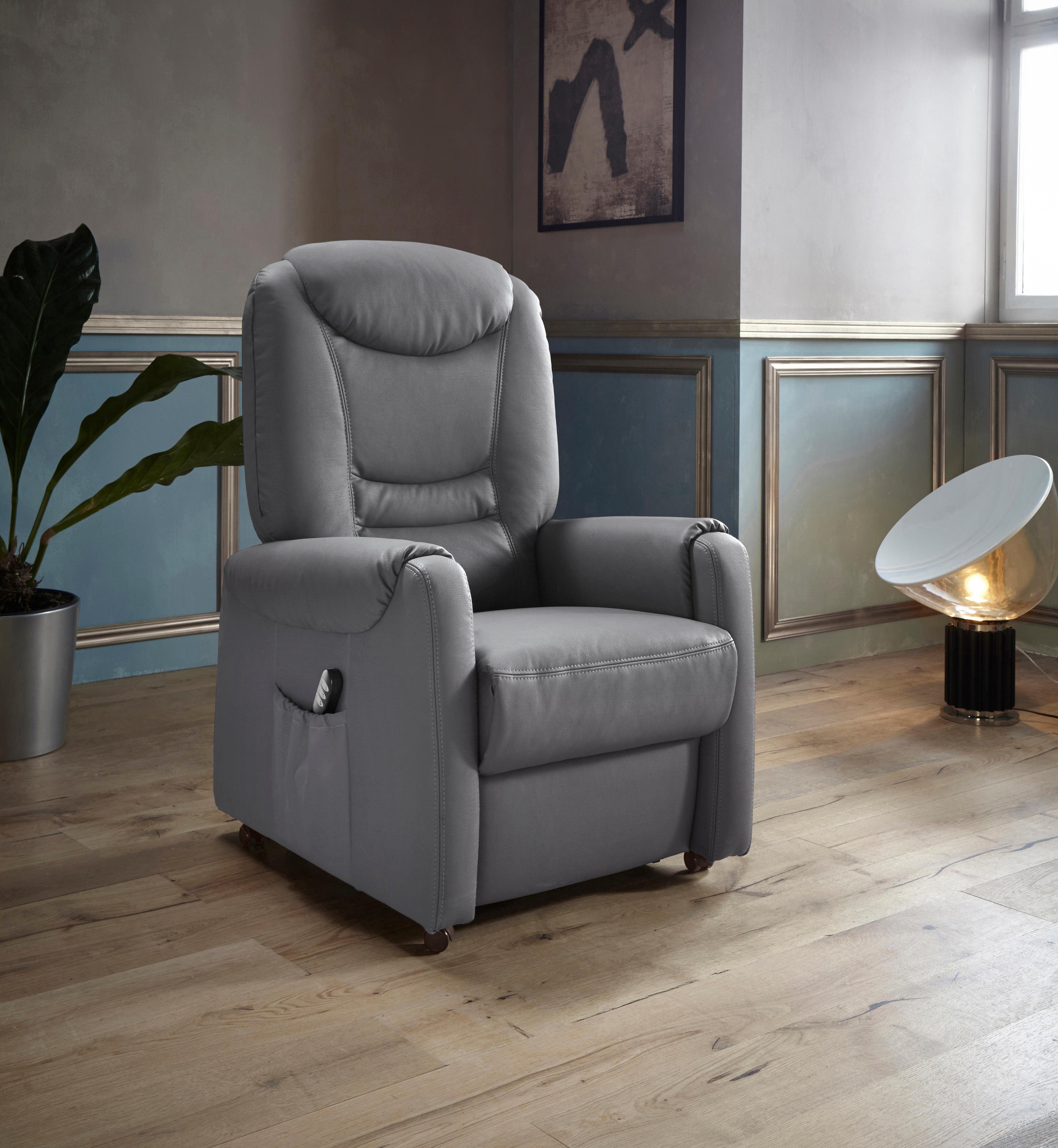 Places of Style Relaxfauteuil Tamworth in maat l, naar keuze met motor en opstahulp