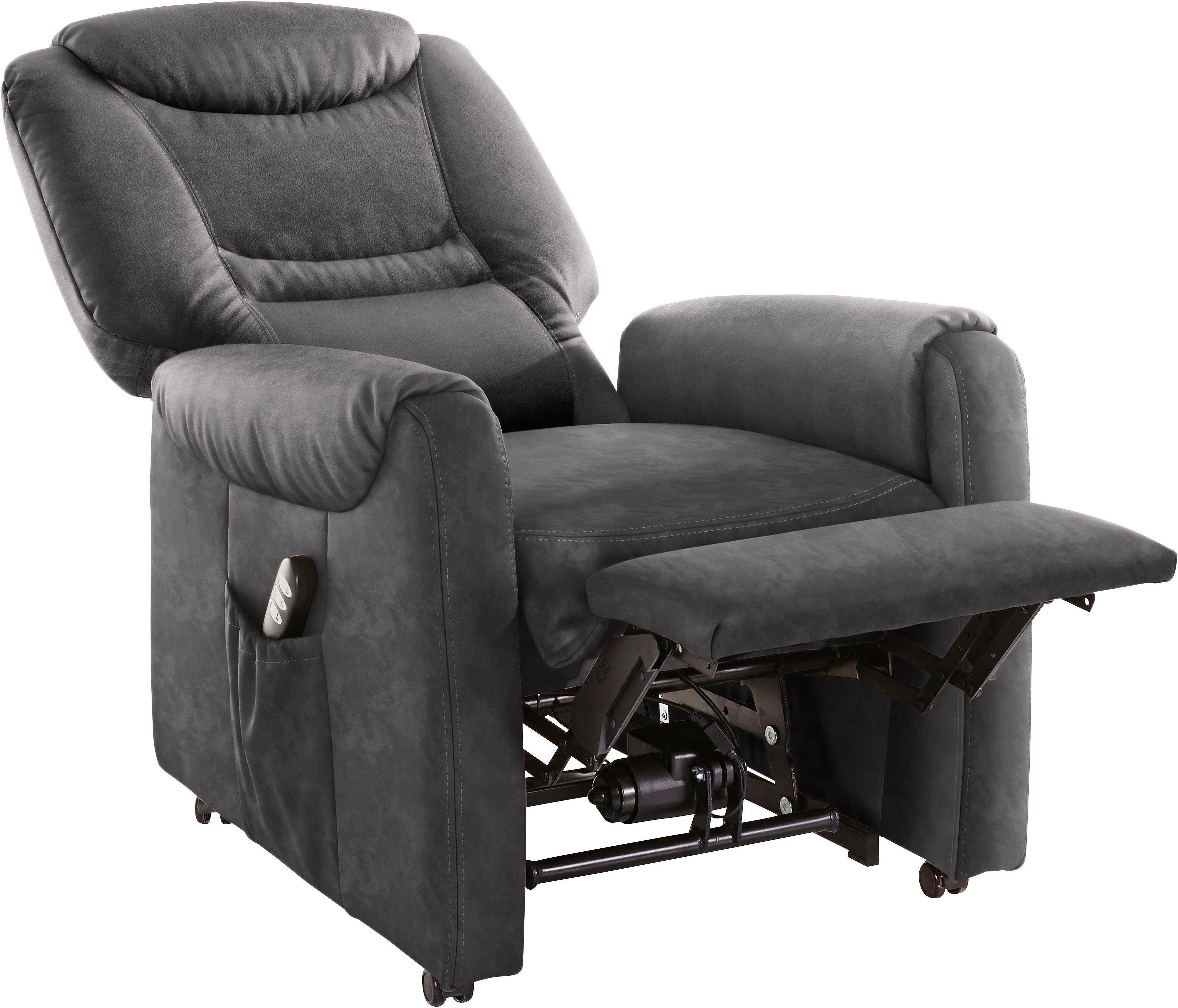 sit&more Relaxfauteuil Morten in maat m, naar keuze met motor en opstahulp (set)