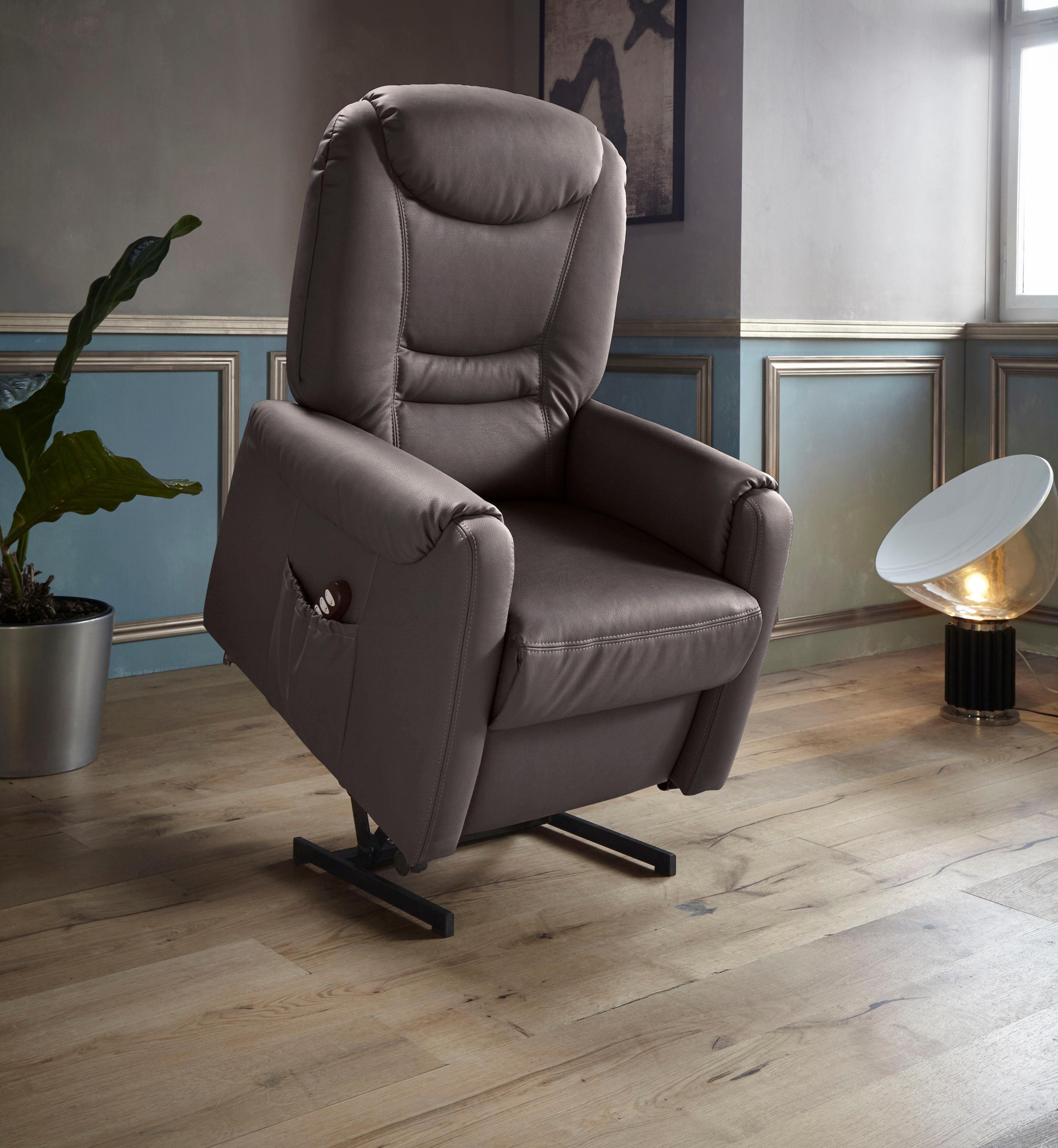 sit&more Relaxfauteuil Morten in maat m, naar keuze met motor en opstahulp (set)
