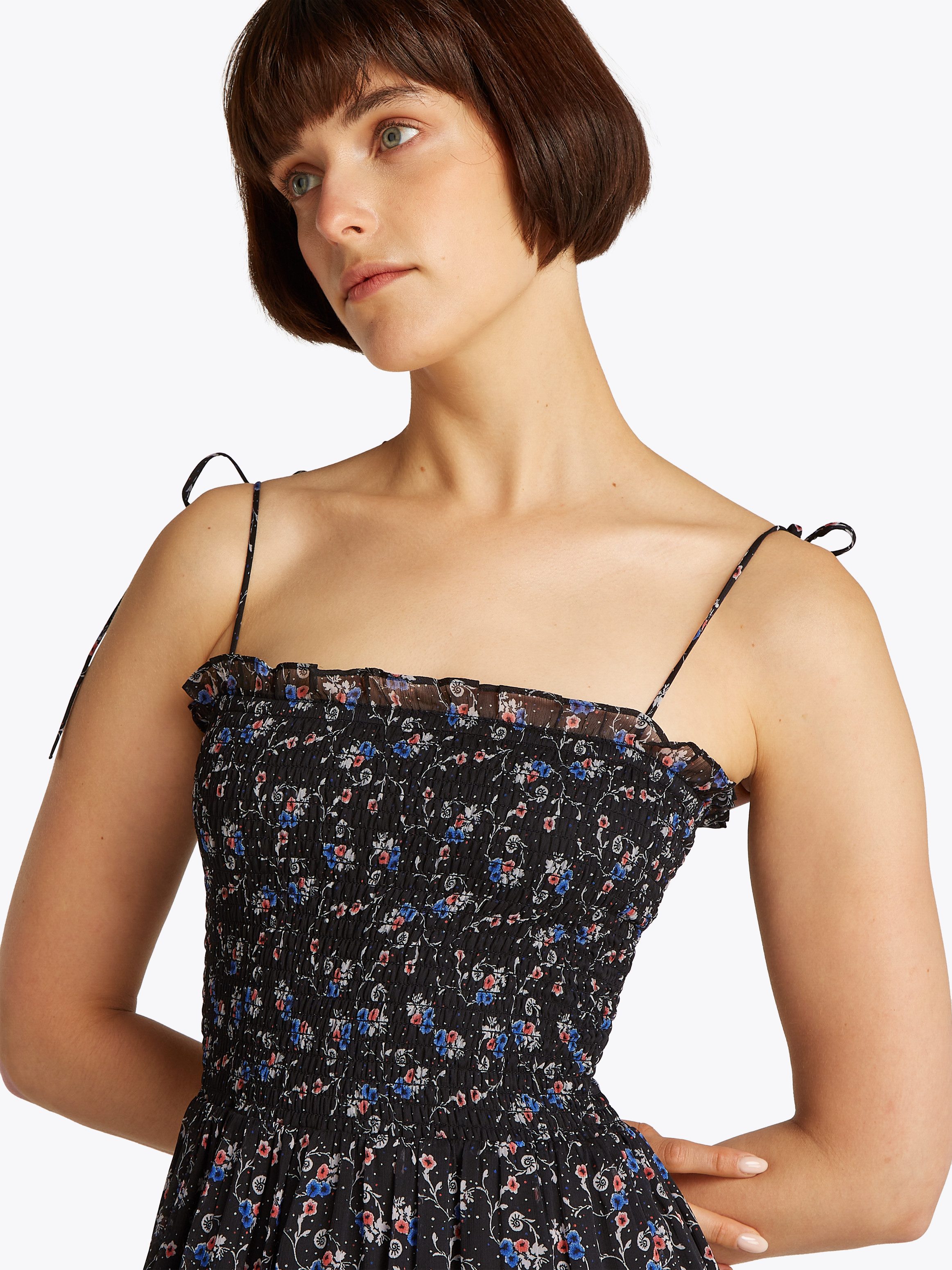 TOMMY JEANS Maxi-jurk TJW AOP CHIFFON MAXI DRESS EXT