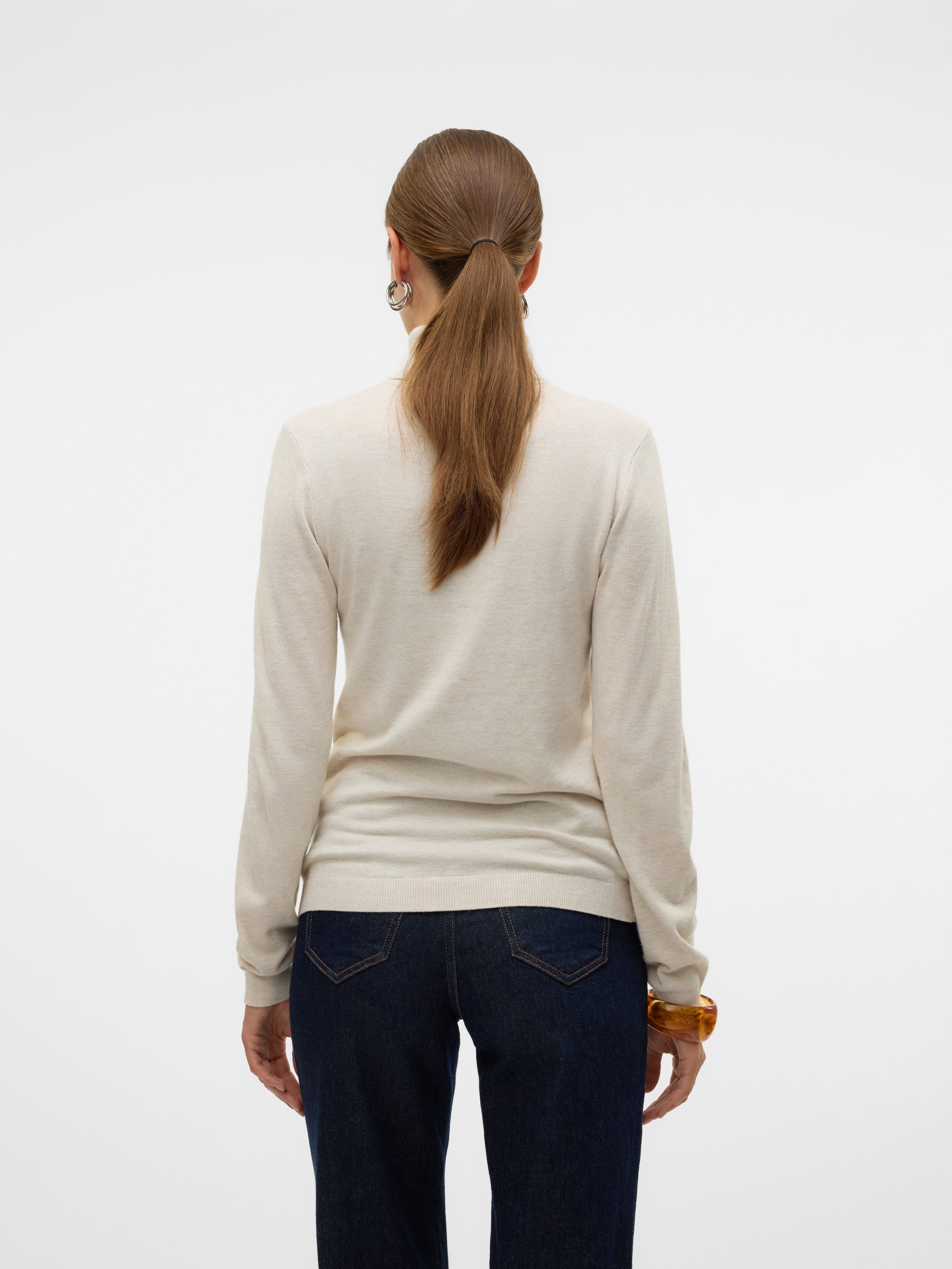 Vero Moda Gebreide trui VMIRIS LS ROLLNECK PULLOVER GA NOOS