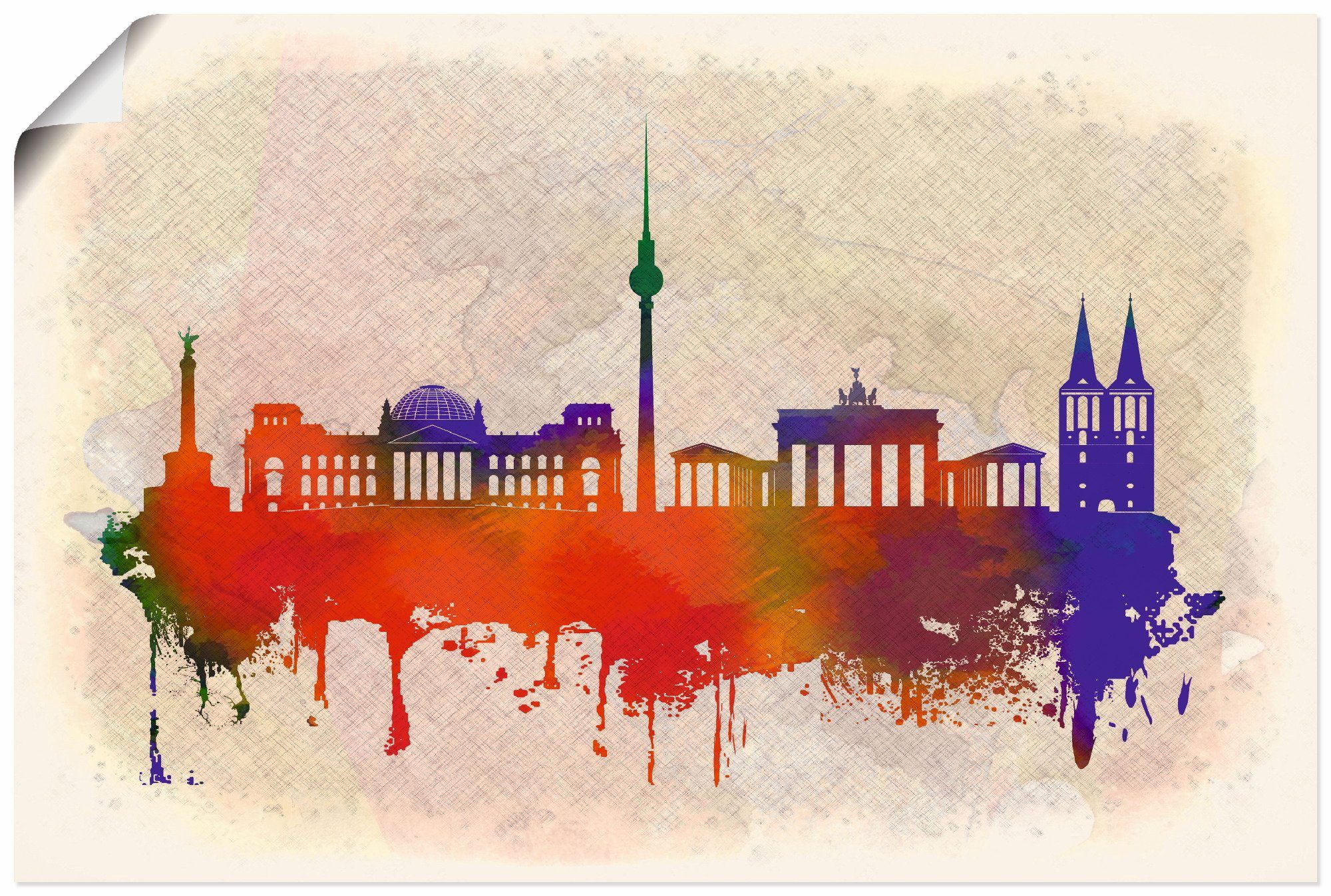 Artland artprint Berlin Deutschland Skyline