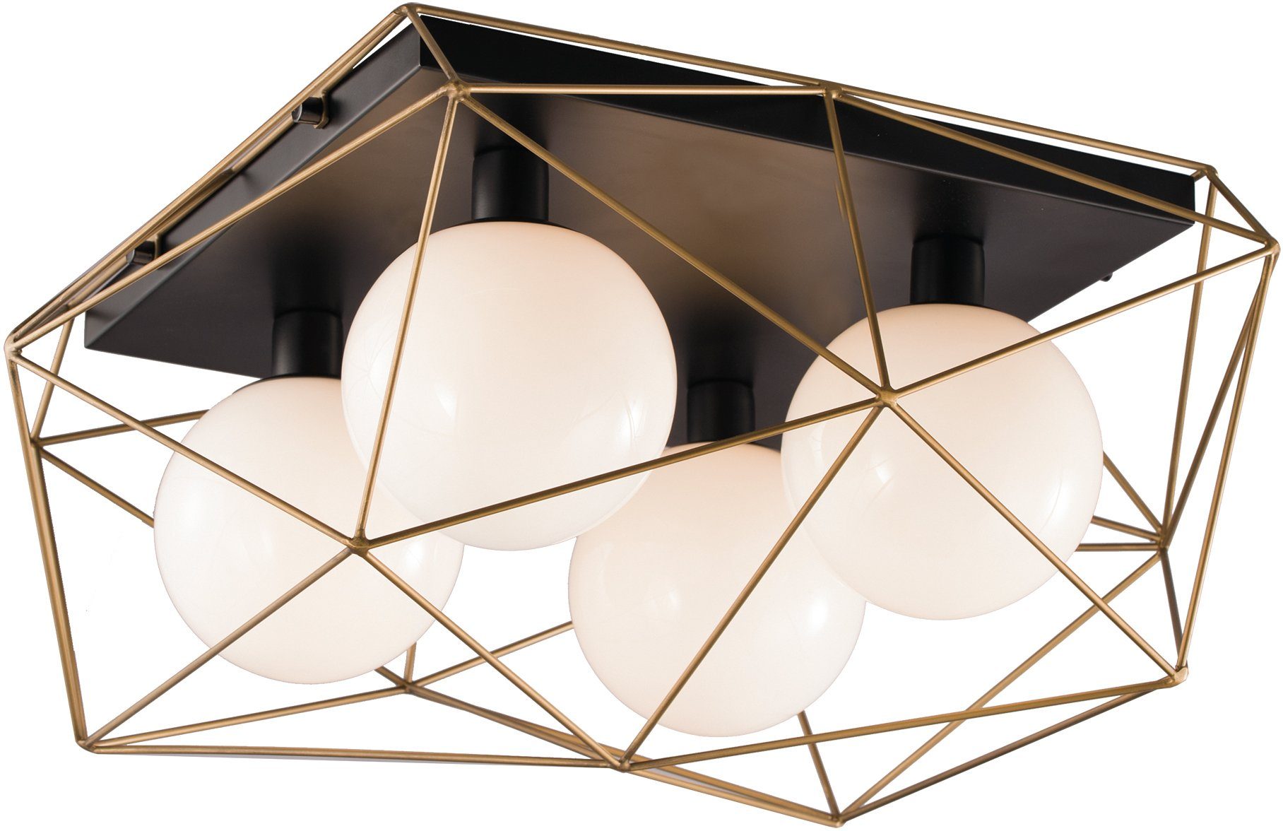 luce design plafondlamp abraxas (1 stuk) goud