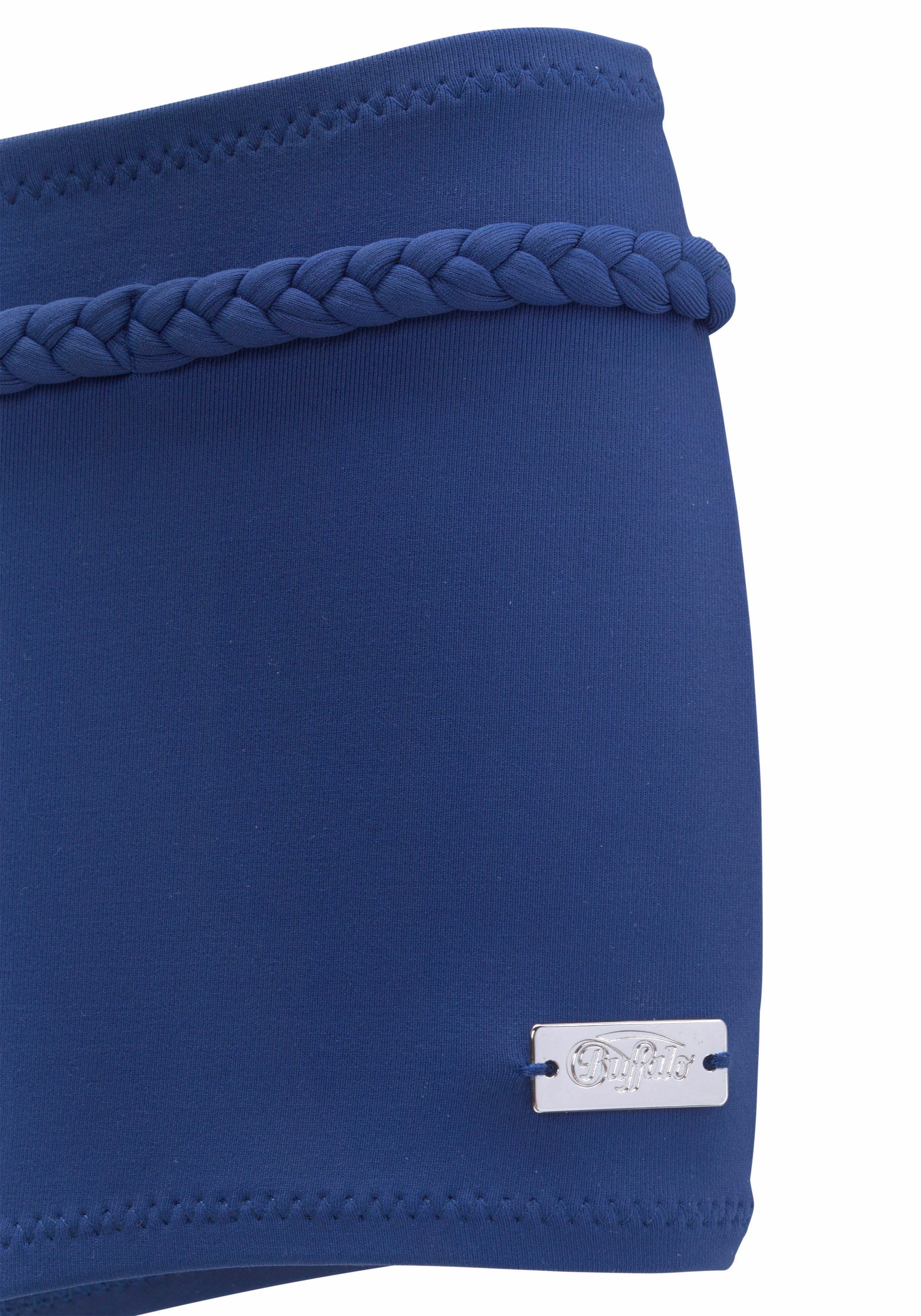 Buffalo Bikini-hotpants Happy met gevlochten sierriem
