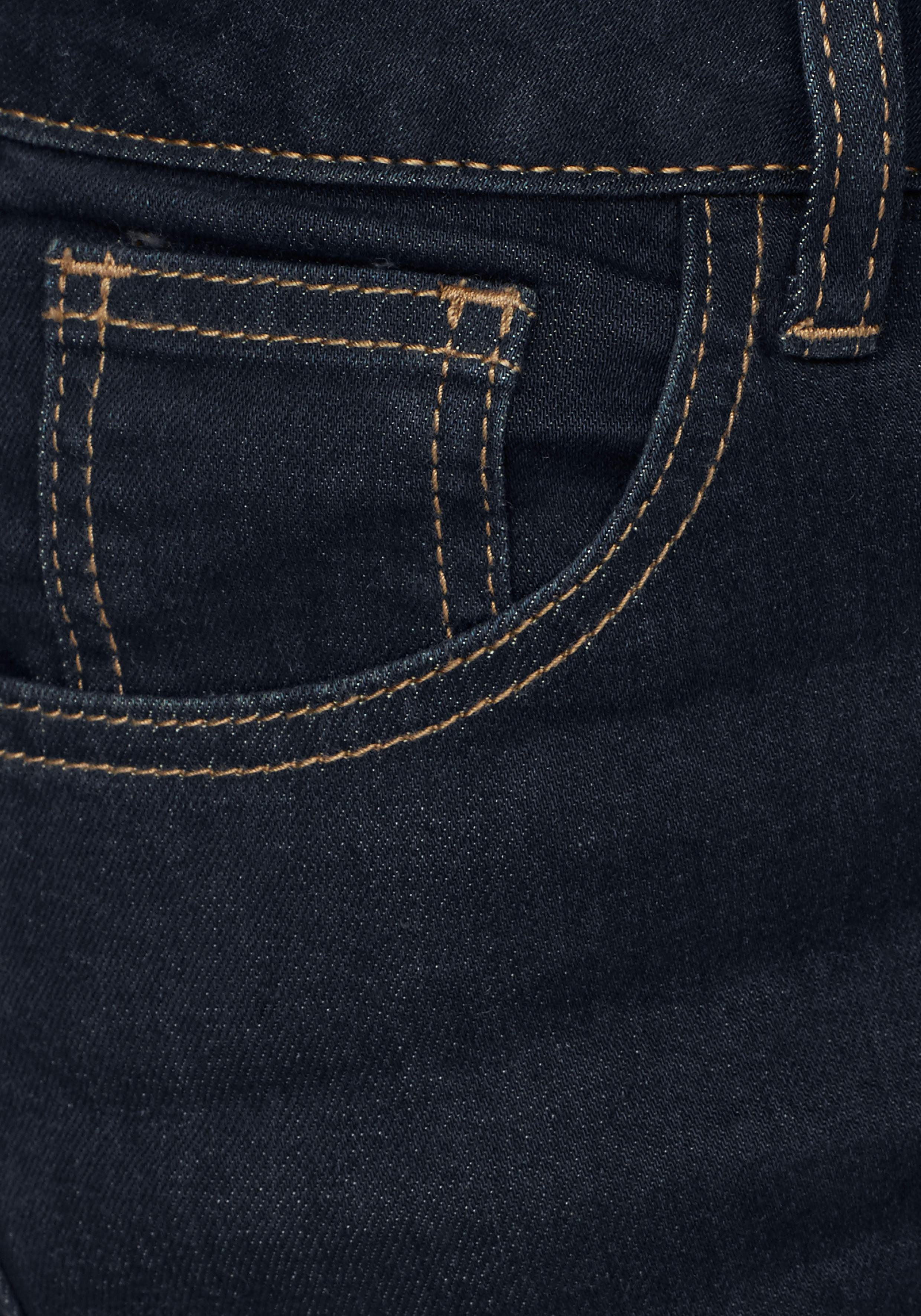 Arizona Capri jeans Ultra Stretch extra-strakke snit, modieuze beenafsluiting met split
