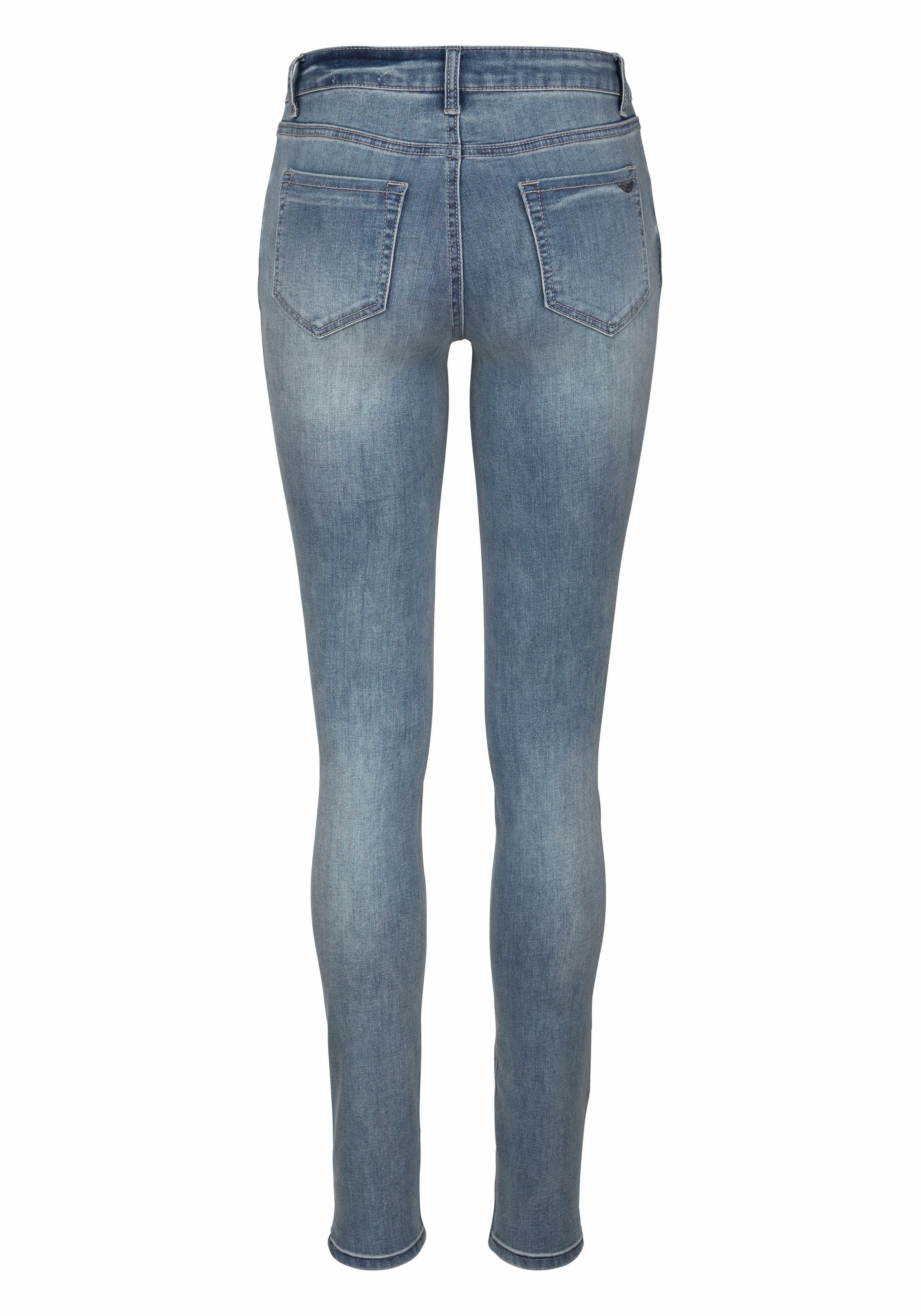 Arizona Skinny fit jeans Ultra Stretch extra-strakke been verloop, normale taille, met steekzakken