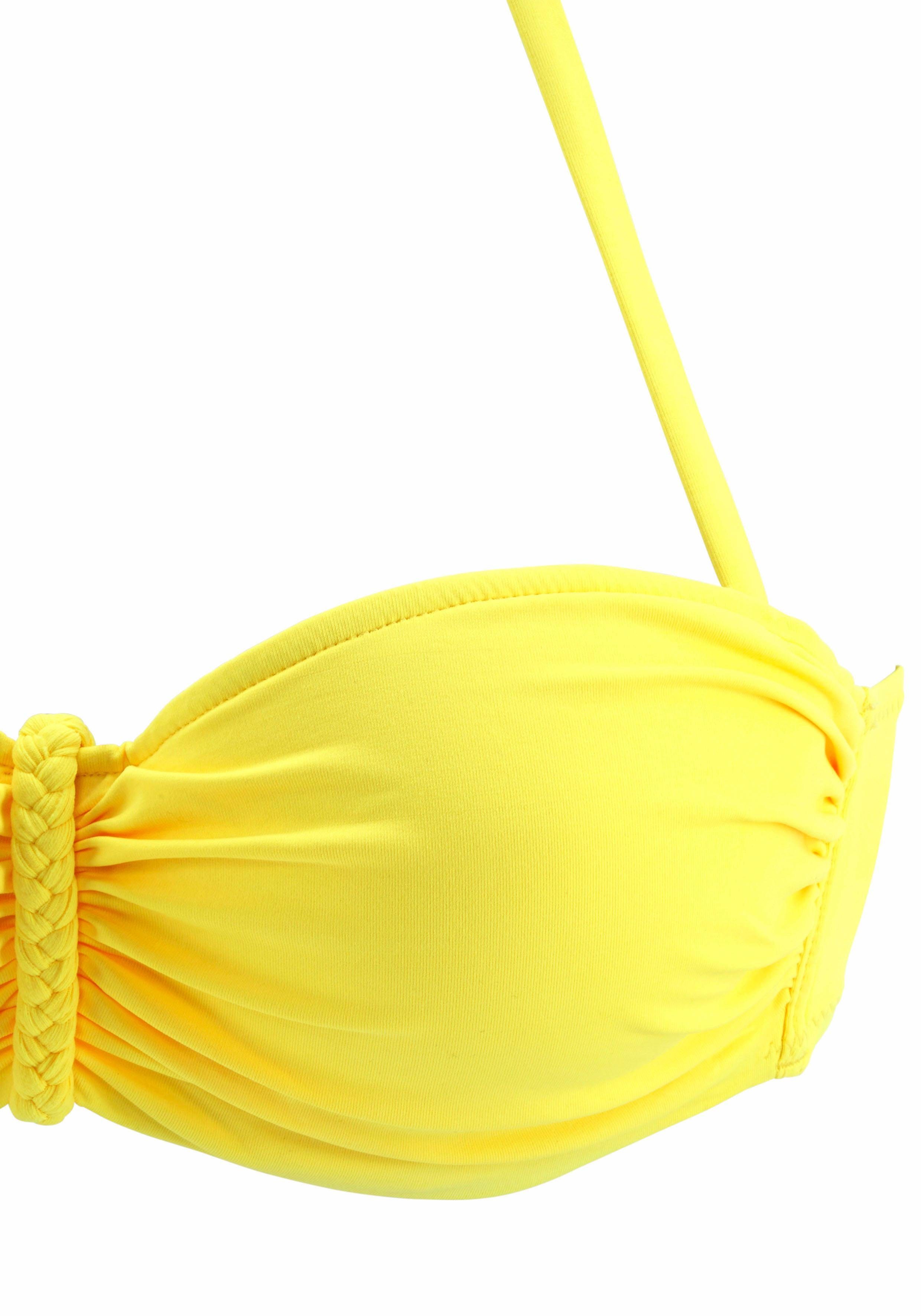 Buffalo Beugelbikinitop in bandeaumodel Happy met gevlochten detail