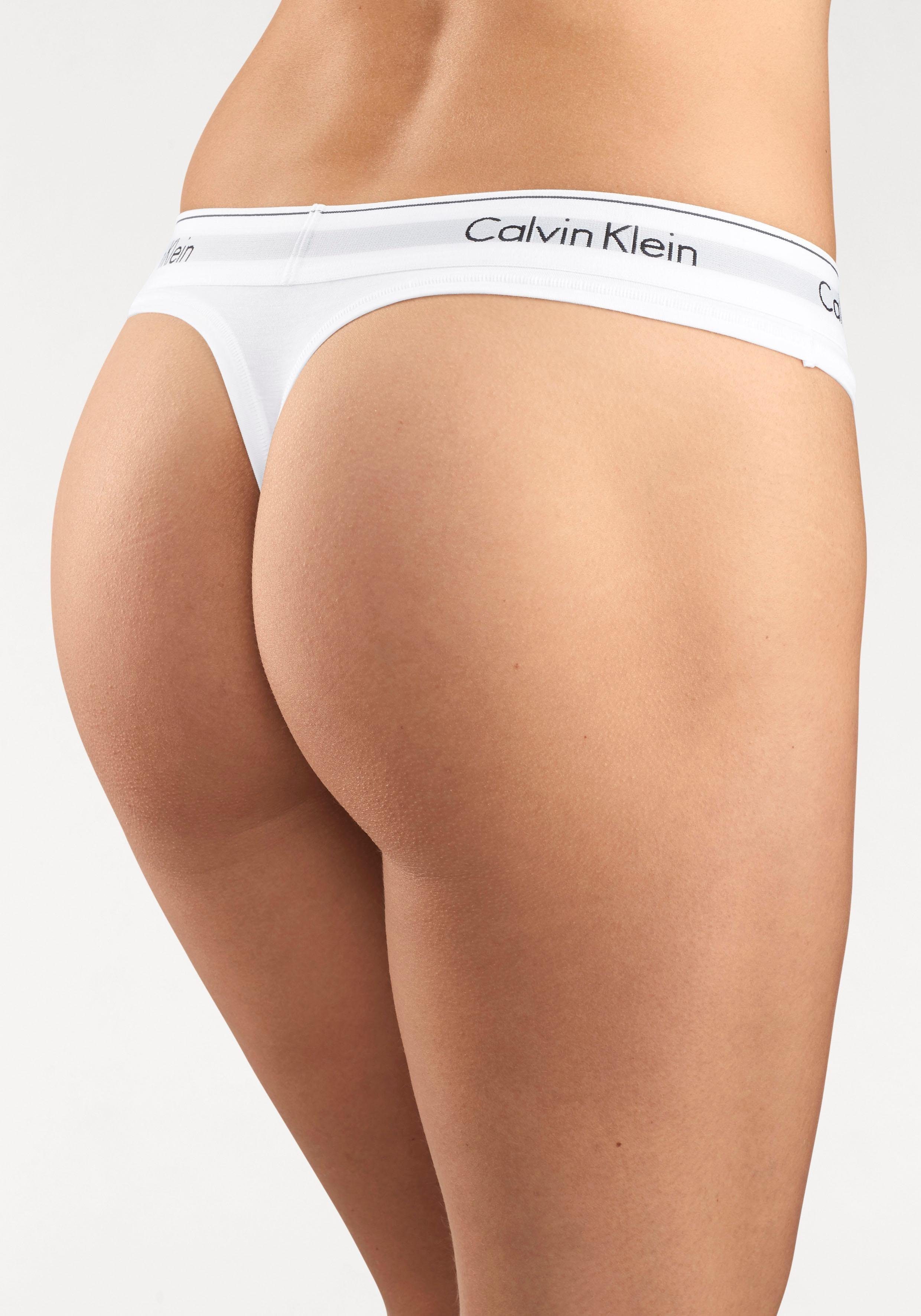 Calvin Klein String Modern Cotton met brede boord