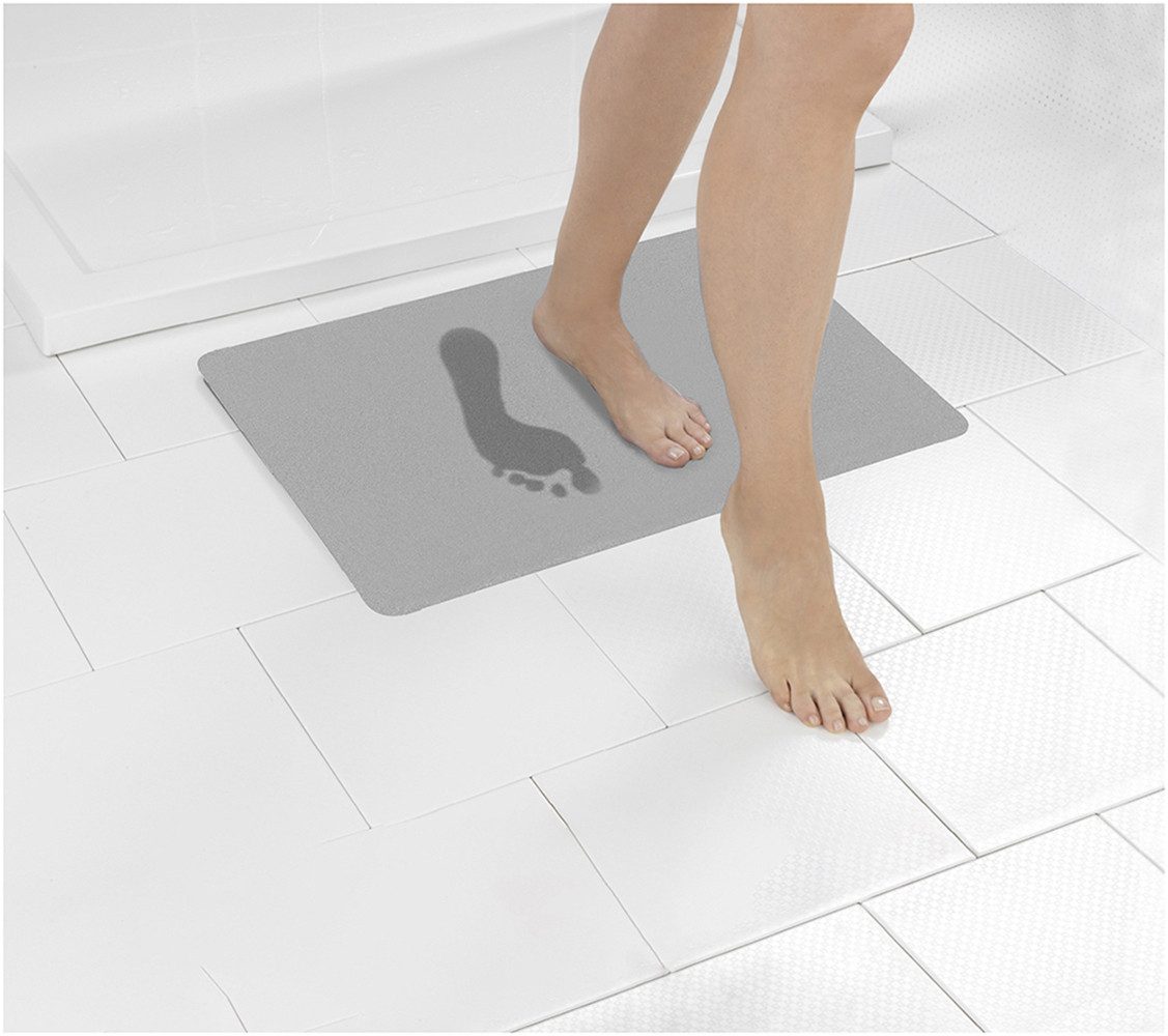 WENKO Badmat waterabsorberend, antislip onderkant, polyester oppervlak (1 stuk)