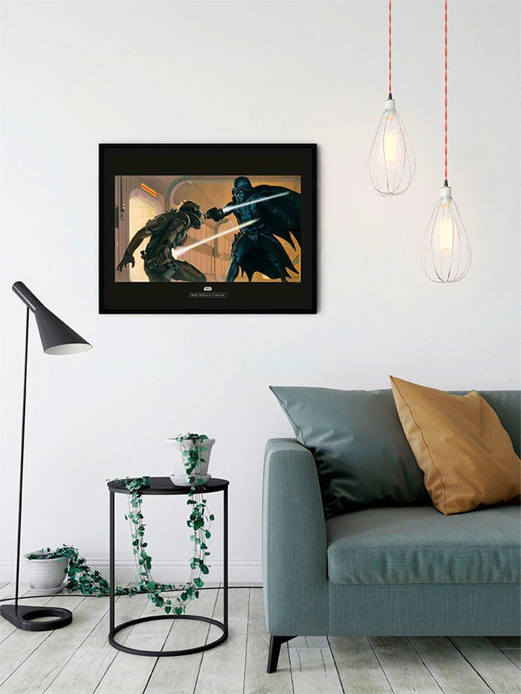 Komar Wanddecoratie Star Wars Classic RMQ Vader luik Hallway Wanddecoratie voor de kinderkamer - zonder lijst (1 stuk)