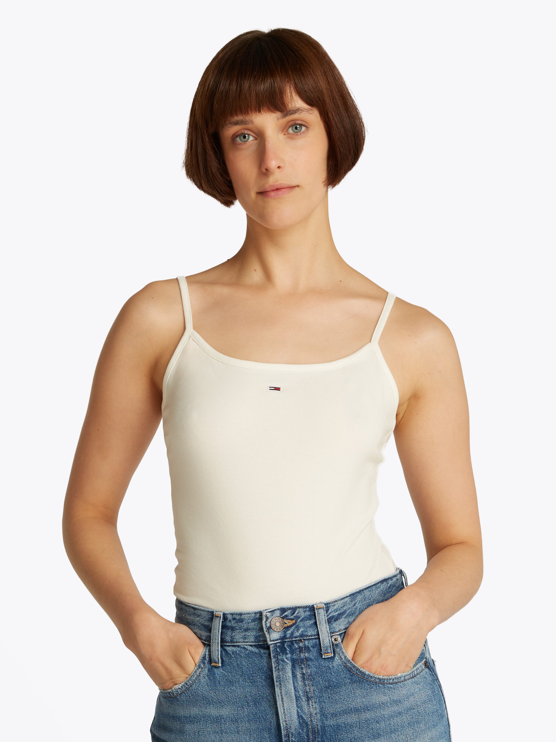 TOMMY JEANS Top met spaghettibandjes TJW ESSENTIAL STRAP TOP EXT