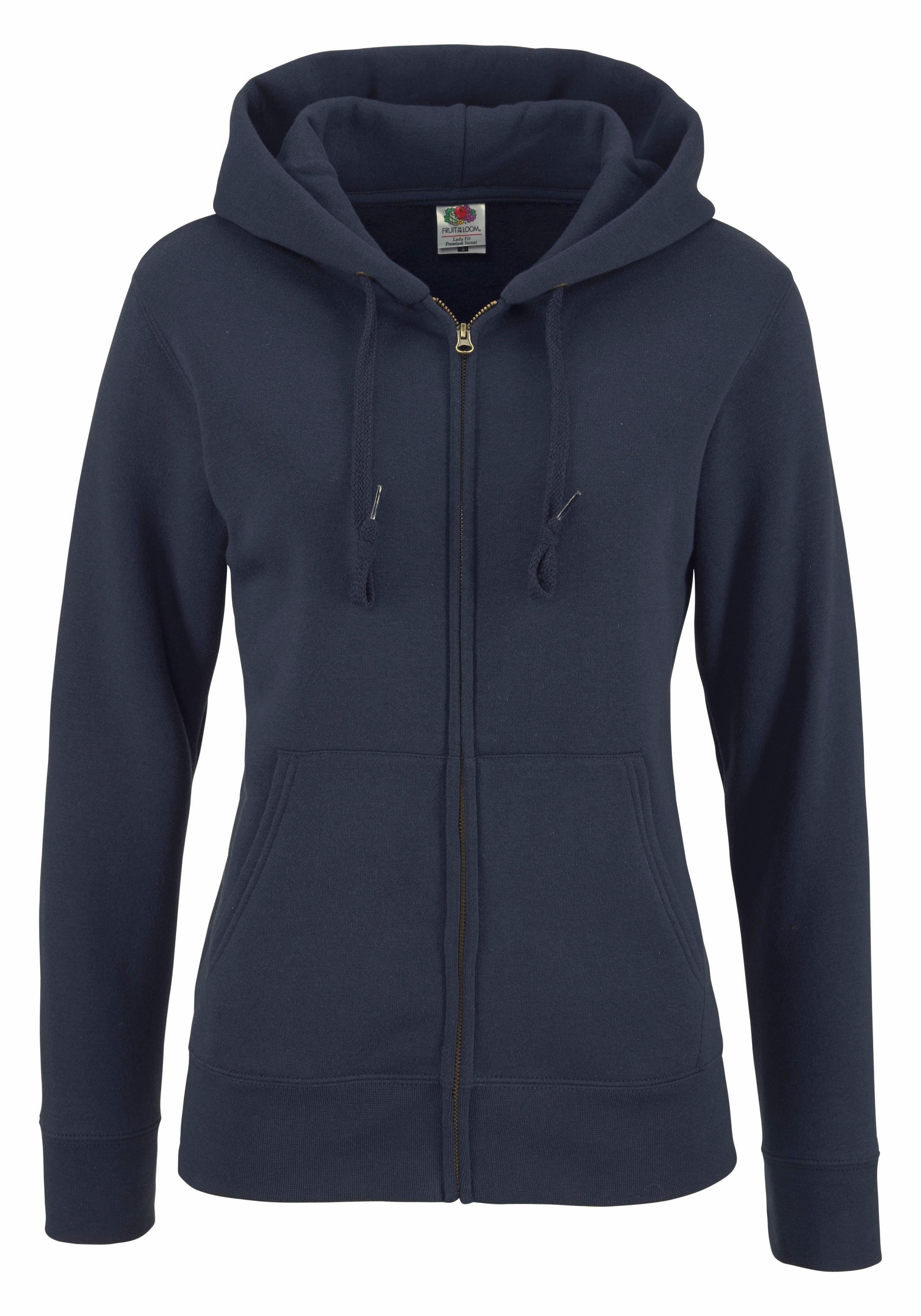 Fruit of the Loom Hoodie Lady-Fit Premium hooded Sweat Jacket