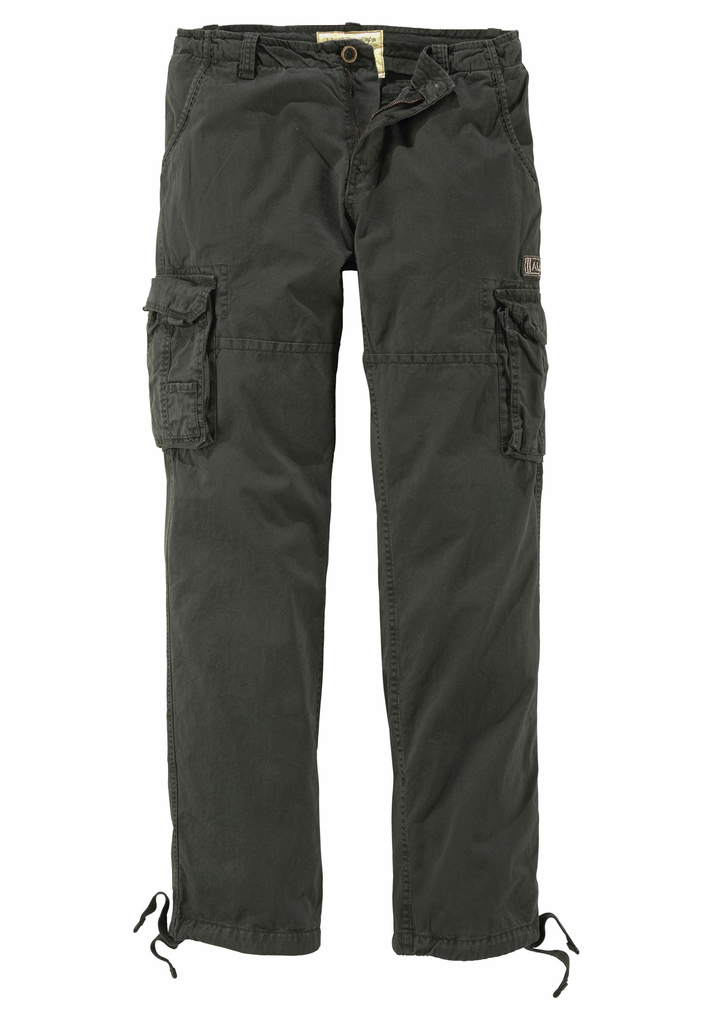 Alpha Industries Cargobroek Jet pant met zijcargozakken en koord aan de beenafsluiting