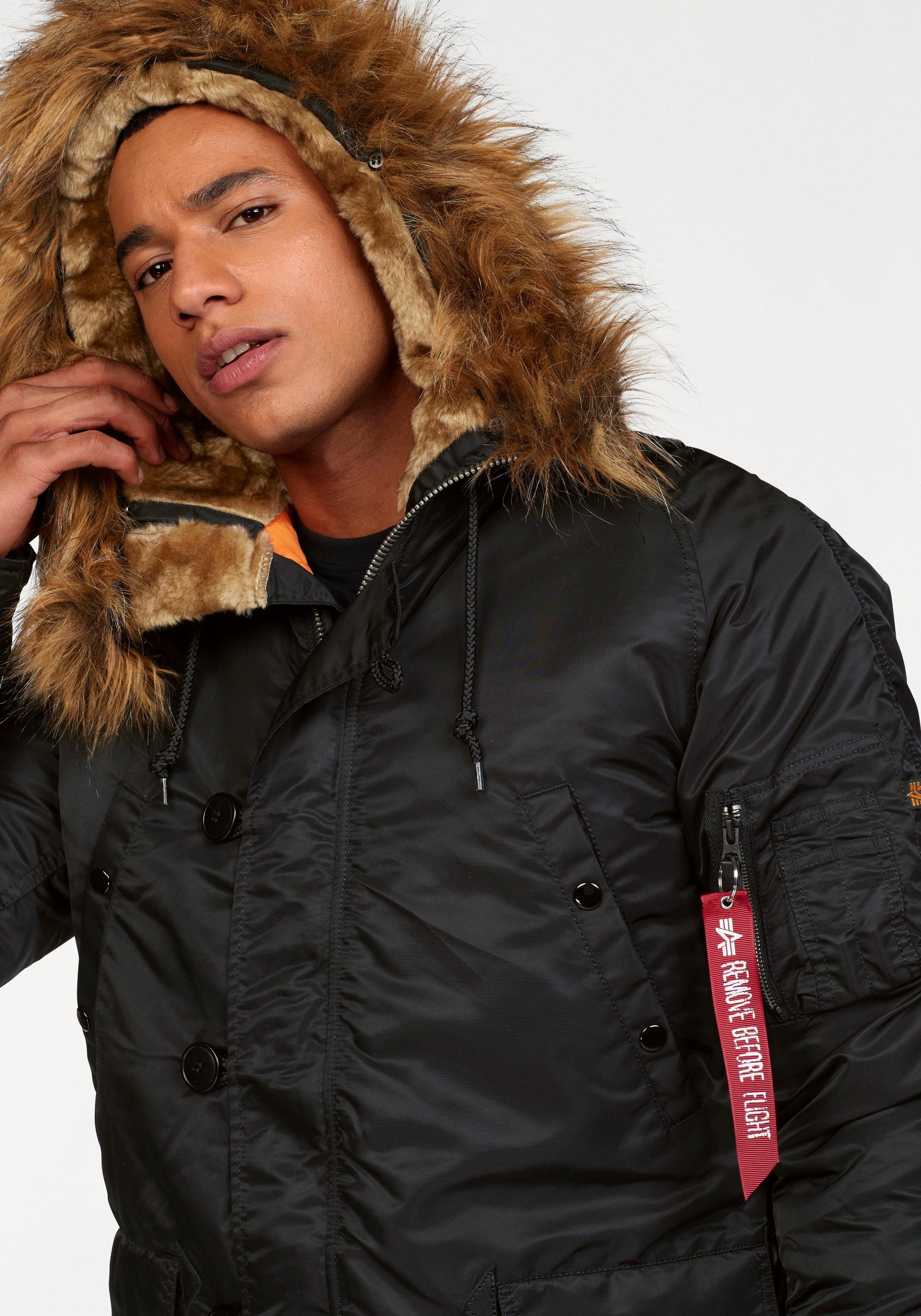 Alpha Industries Parka N3B VF 59 met afneembaar imitatiebontkraag