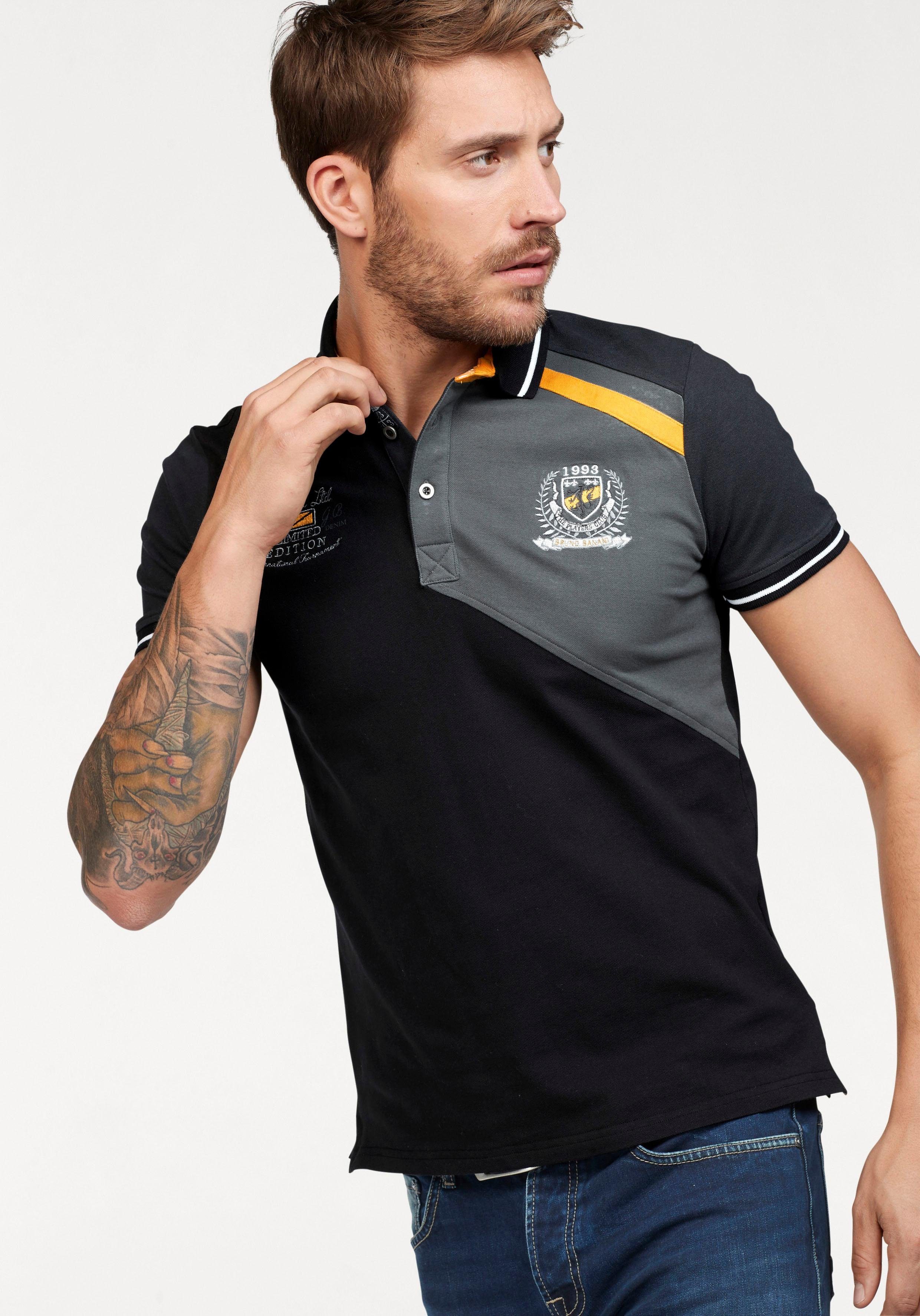 Bruno Banani Poloshirt Korte mouwen, lichaamsnauwkeurige pasvorm, effen, met polokraag