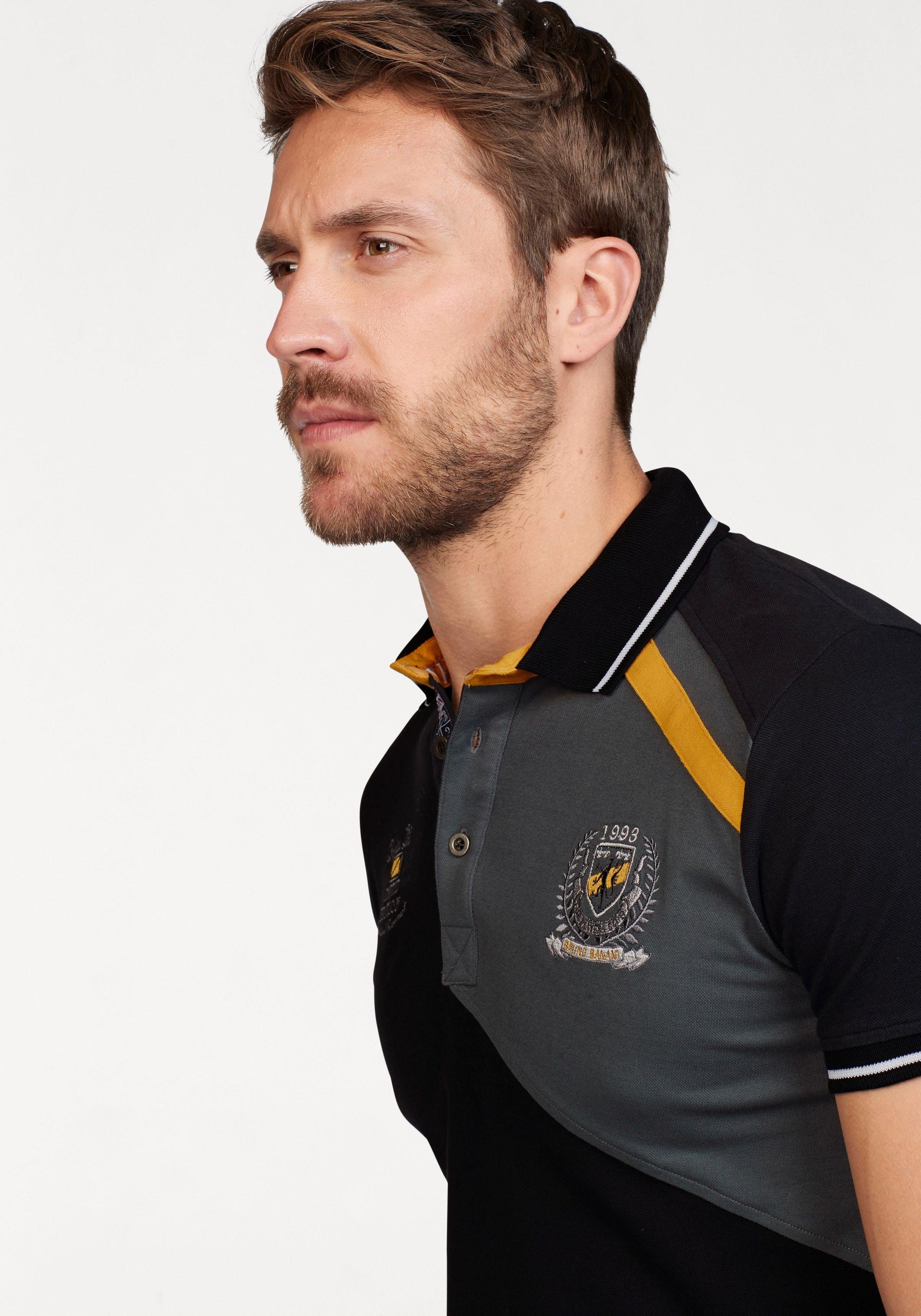 Bruno Banani Poloshirt Korte mouwen, lichaamsnauwkeurige pasvorm, effen, met polokraag