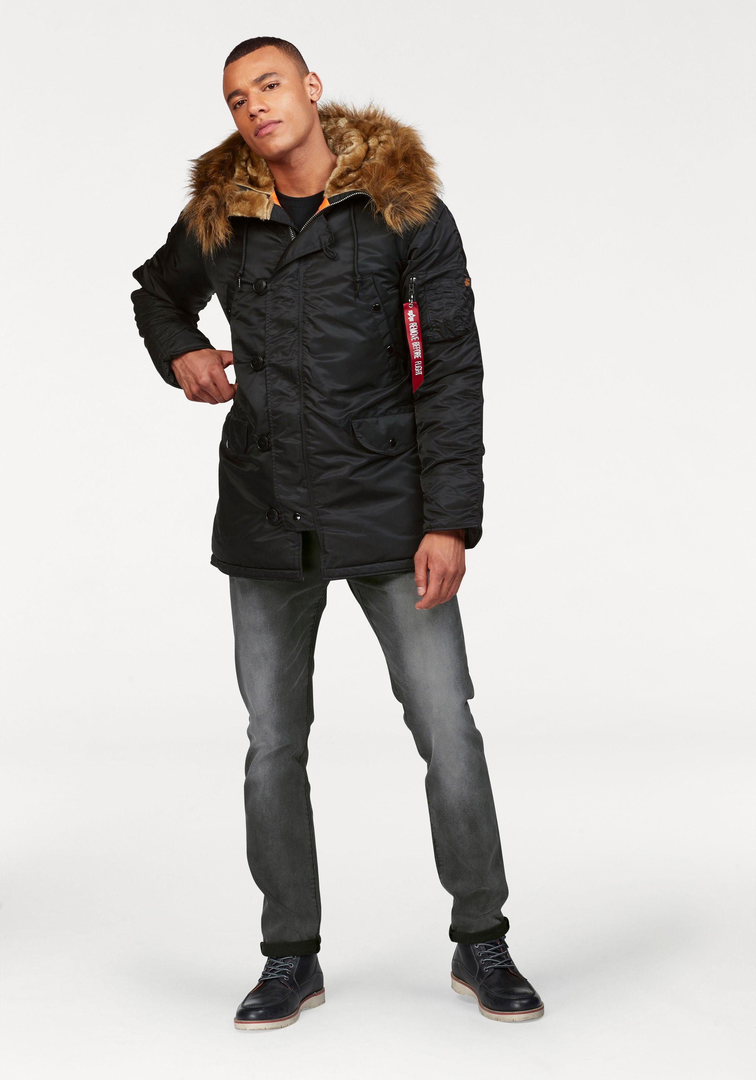 Alpha Industries Parka N3B VF 59 met afneembaar imitatiebontkraag