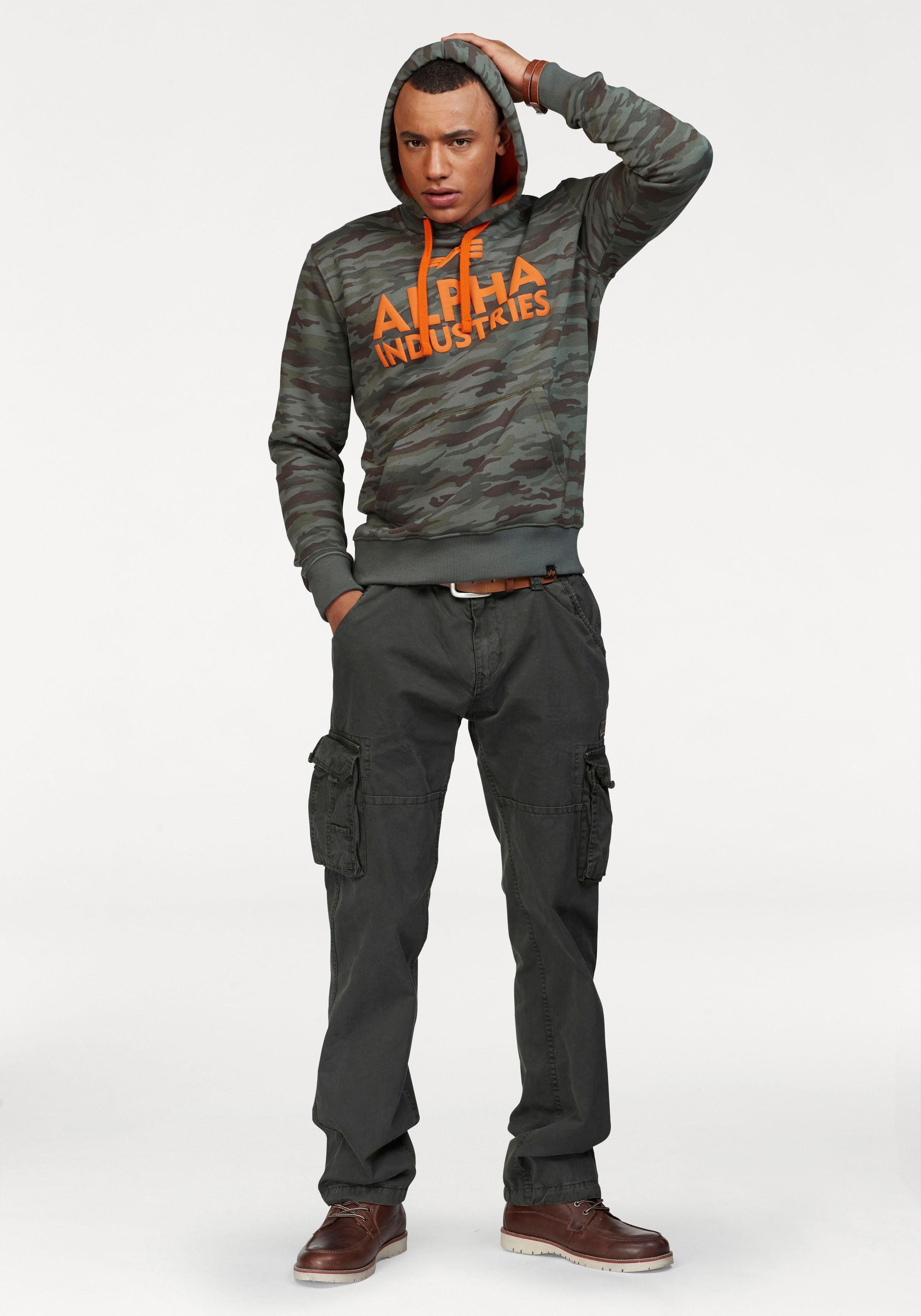 Alpha Industries Cargobroek Jet pant met zijcargozakken en koord aan de beenafsluiting