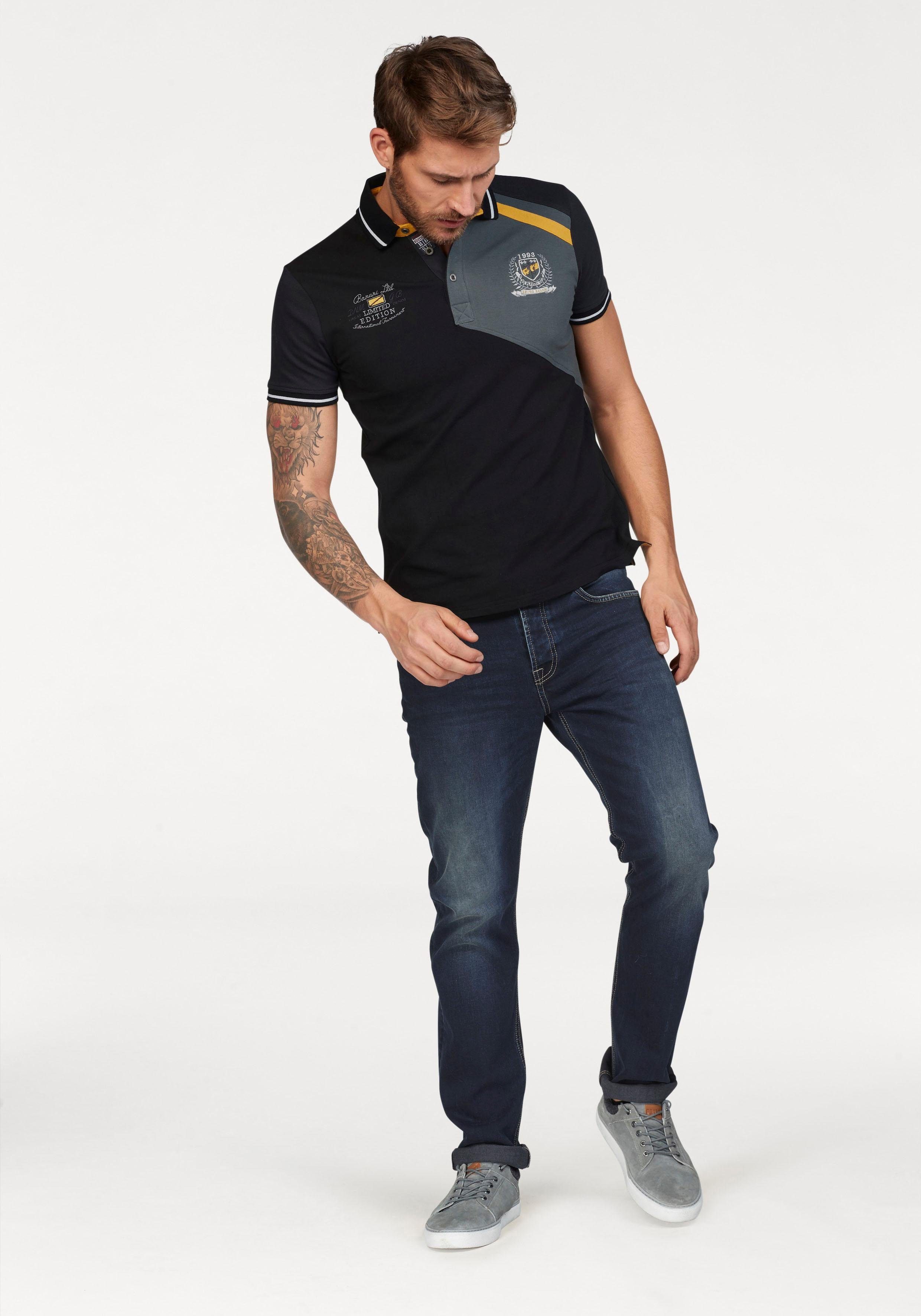 Bruno Banani Poloshirt Korte mouwen, lichaamsnauwkeurige pasvorm, effen, met polokraag