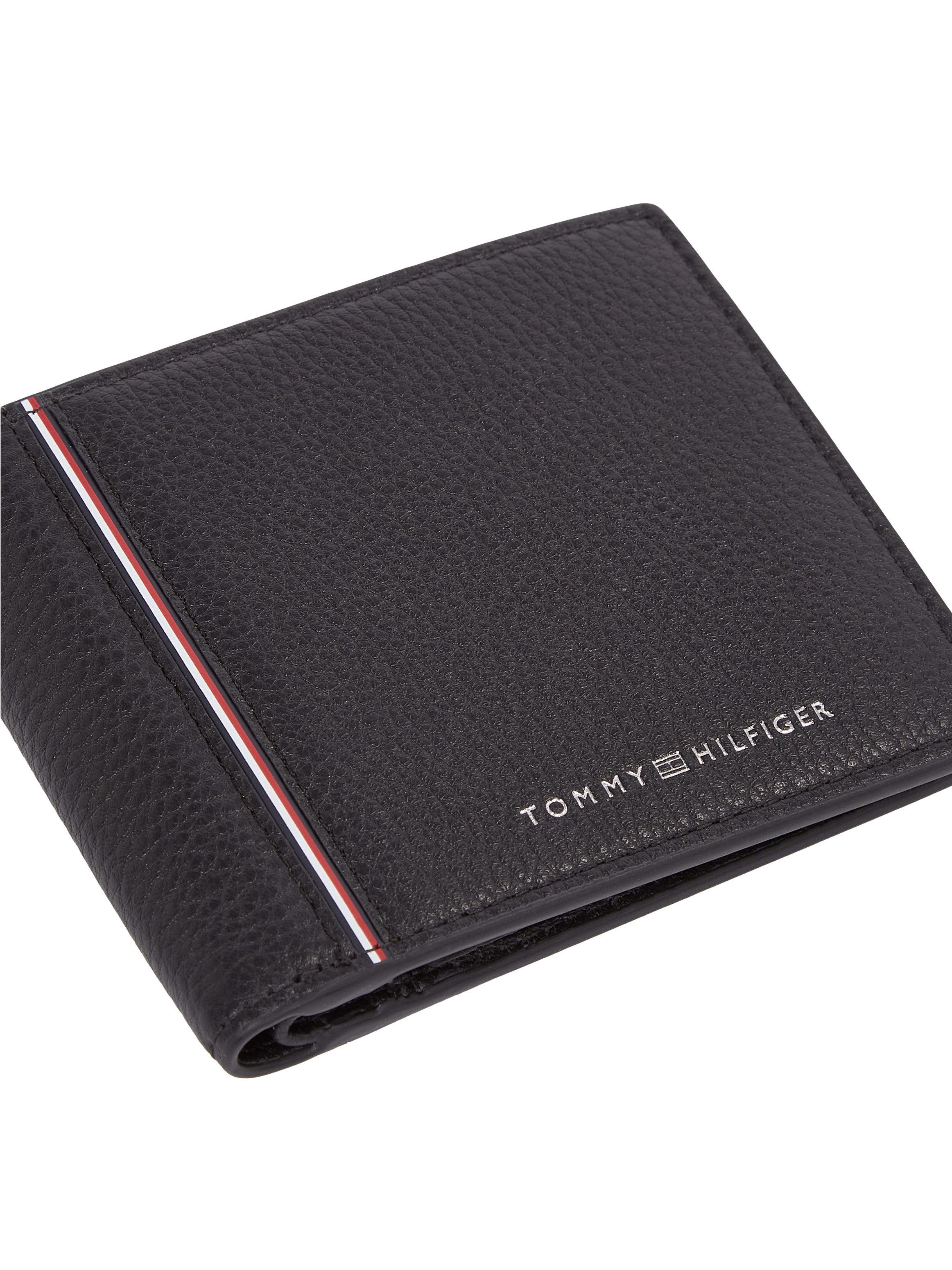 Tommy Hilfiger Portemonnee TH CORP CC AND COIN , heren portemonnee, portemonnee, kaartenetui met kleurrijke strepen
