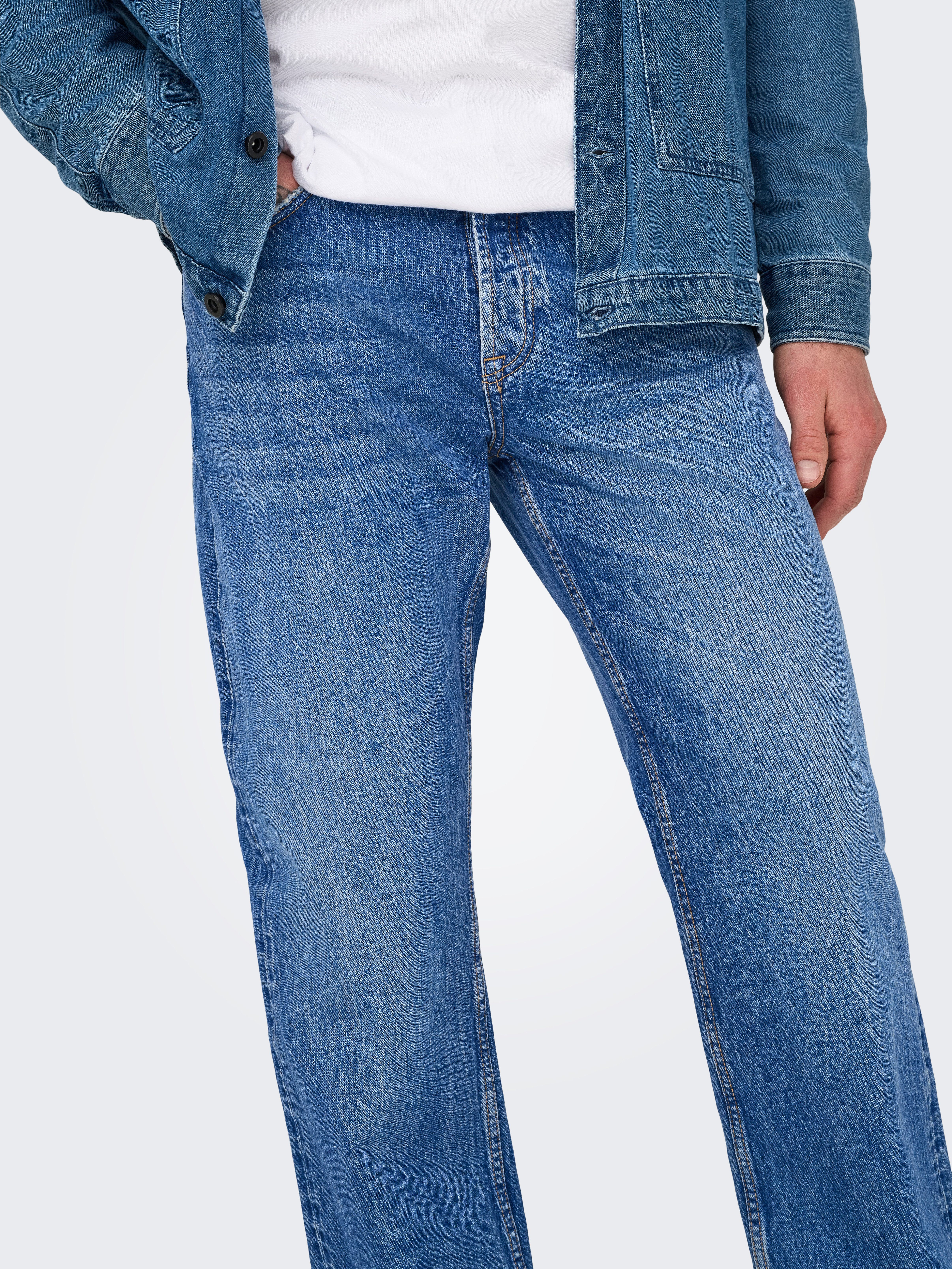 ONLY & SONS Regular fit jeans ONSEDGE STRAIGHT BROMO 0017 DOT DNM NOOS