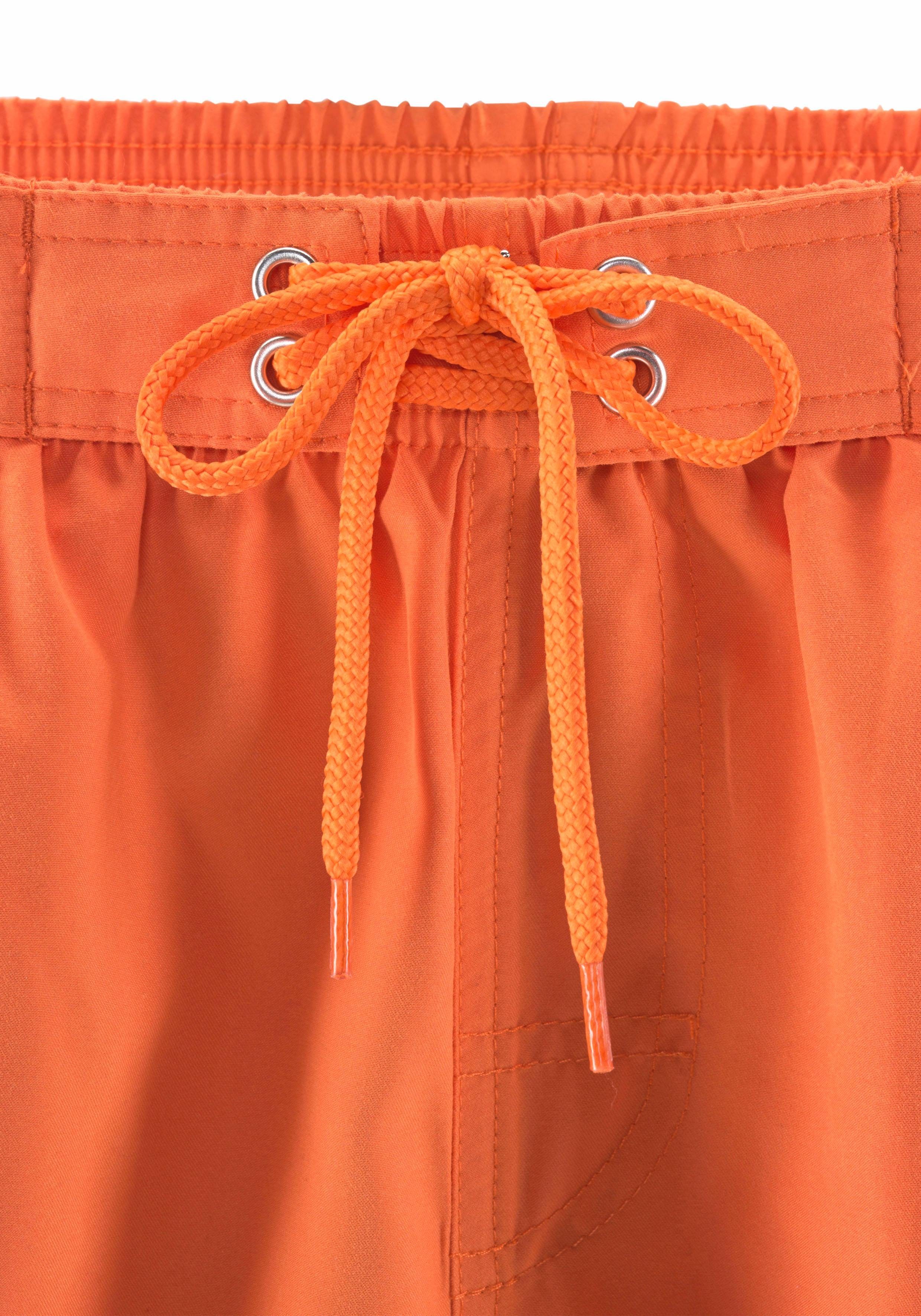 s.Oliver RED LABEL Beachwear Zwemshort Philip met logoprint in used look