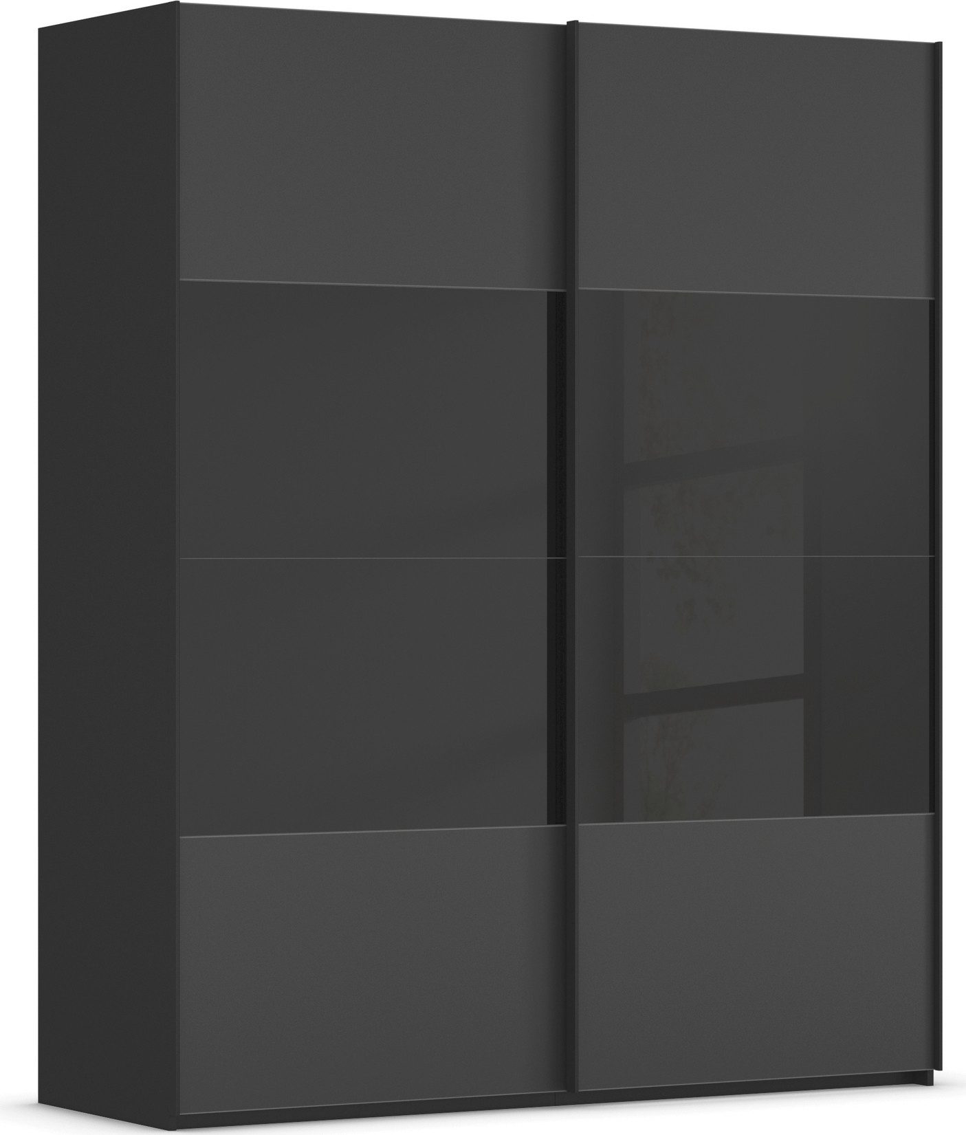 rauch Schuifdeurkast Kledingkast Kast Garderobe Slaapkamerkast SCALE-FYRA edel vierdelige deuren glas mat/glanzend veel kleuren made in germany