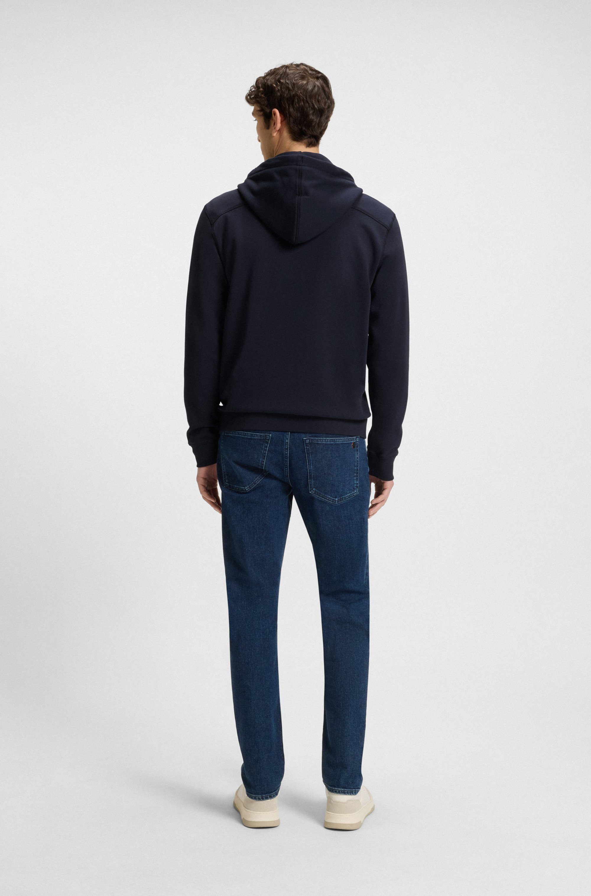 Boss Orange Capuchonsweatvest Zetalky met kangoeroezak