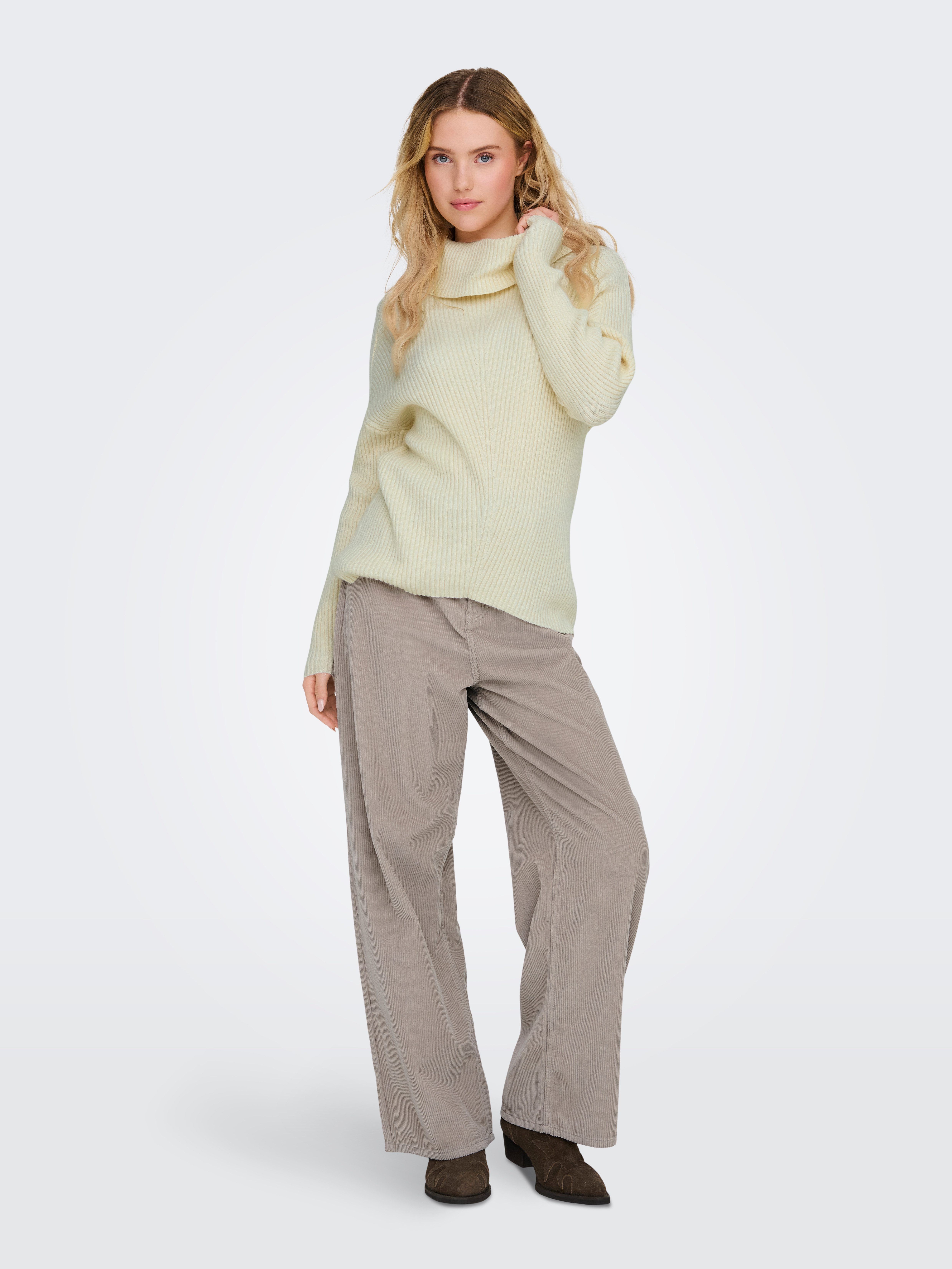Only Coltrui ONLKATIA LS SADDLE ROLL NECK CC KNT