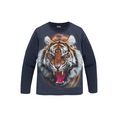 kidsworld shirt met lange mouwen wild tiger blauw