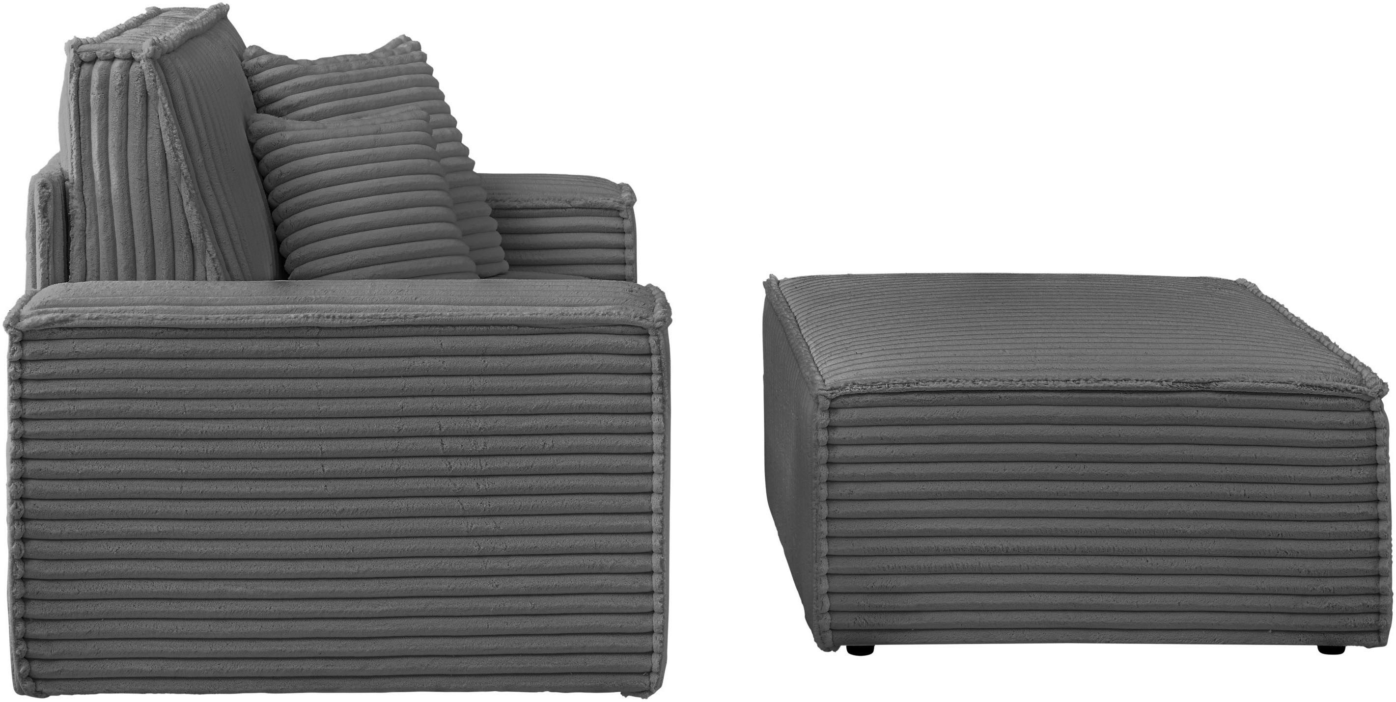 andas Loveseat Finnley Loveseat en hocker als set, passend bij de bekleding-serie Finnley (2-delig)