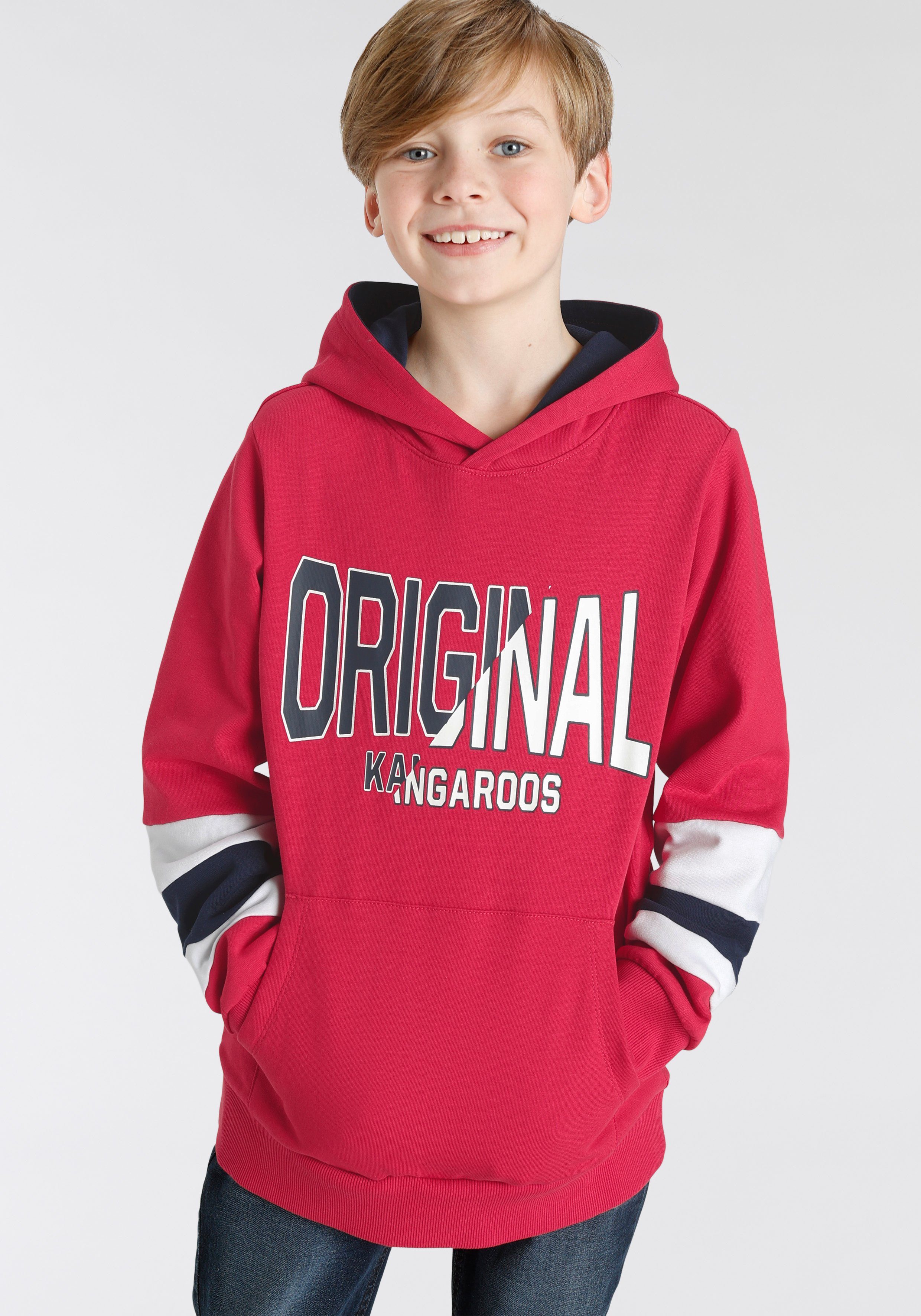 KangaROOS Hoodie Met strepen op de mouwen