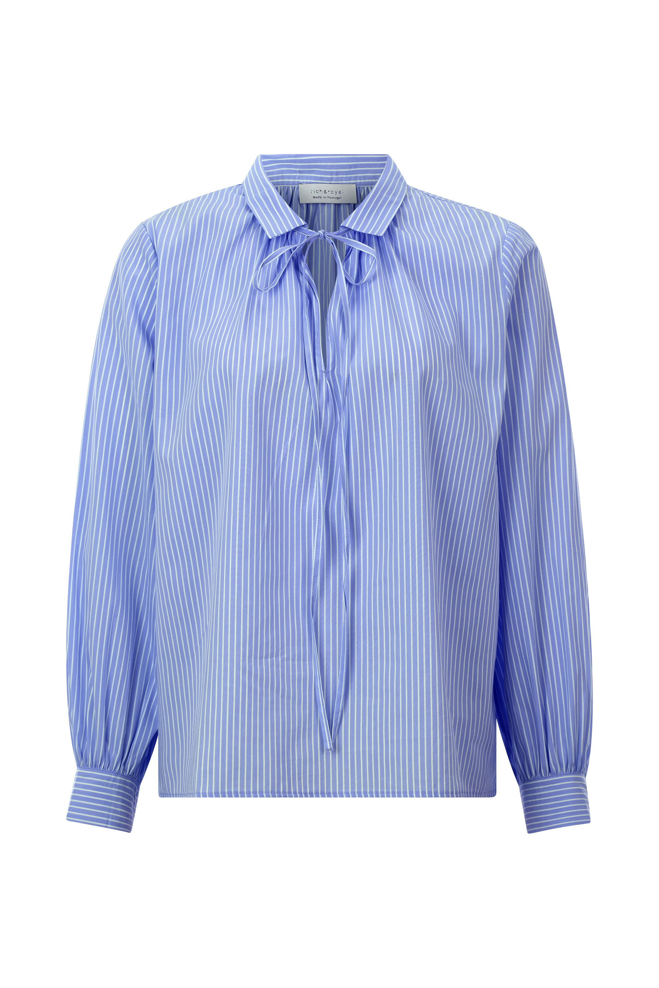 Rich & Royal Blouse met lange mouwen Met speelse strik aan de halsopening