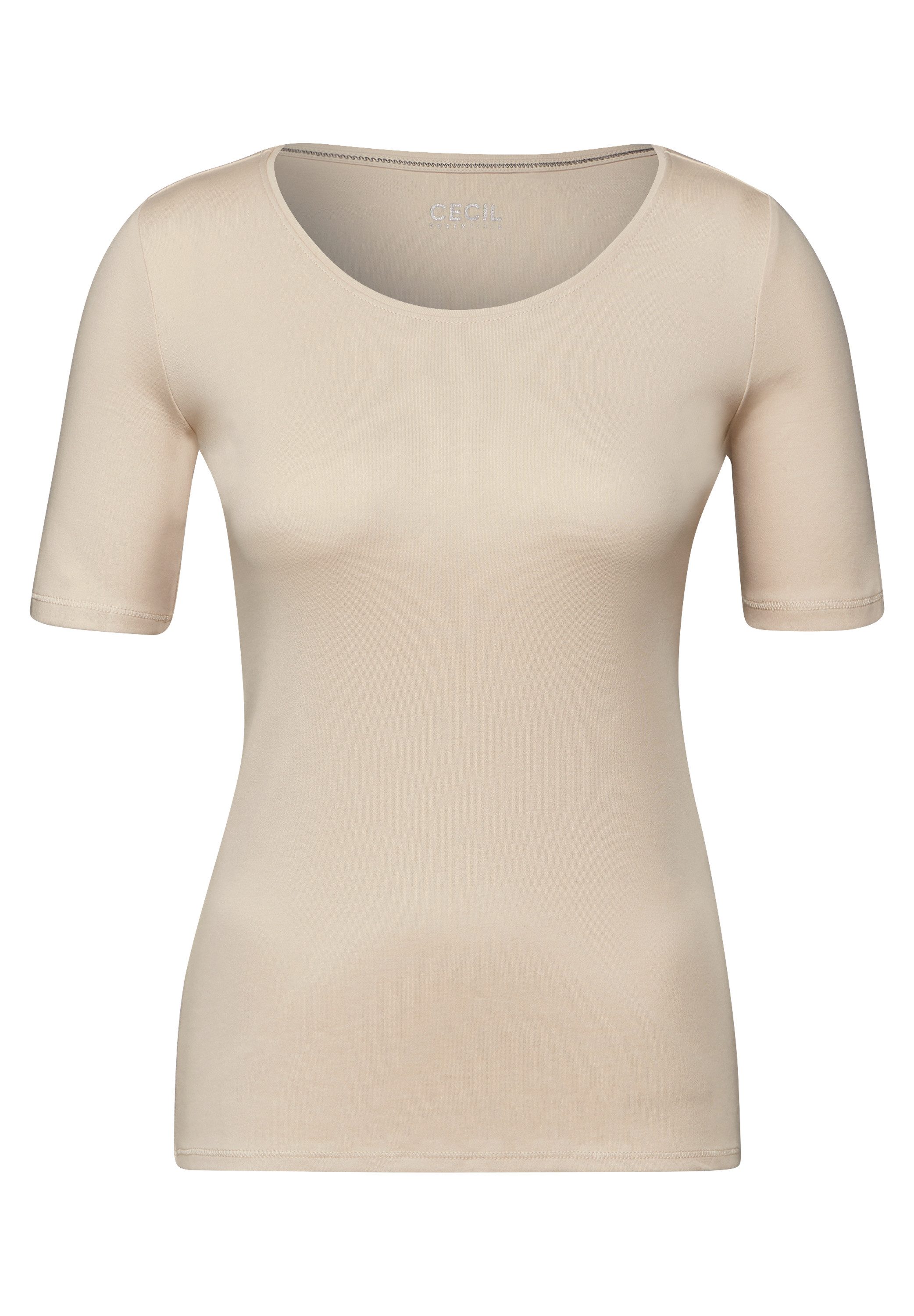 Cecil Shirt met ronde hals Stijl Lena met korte mouwen