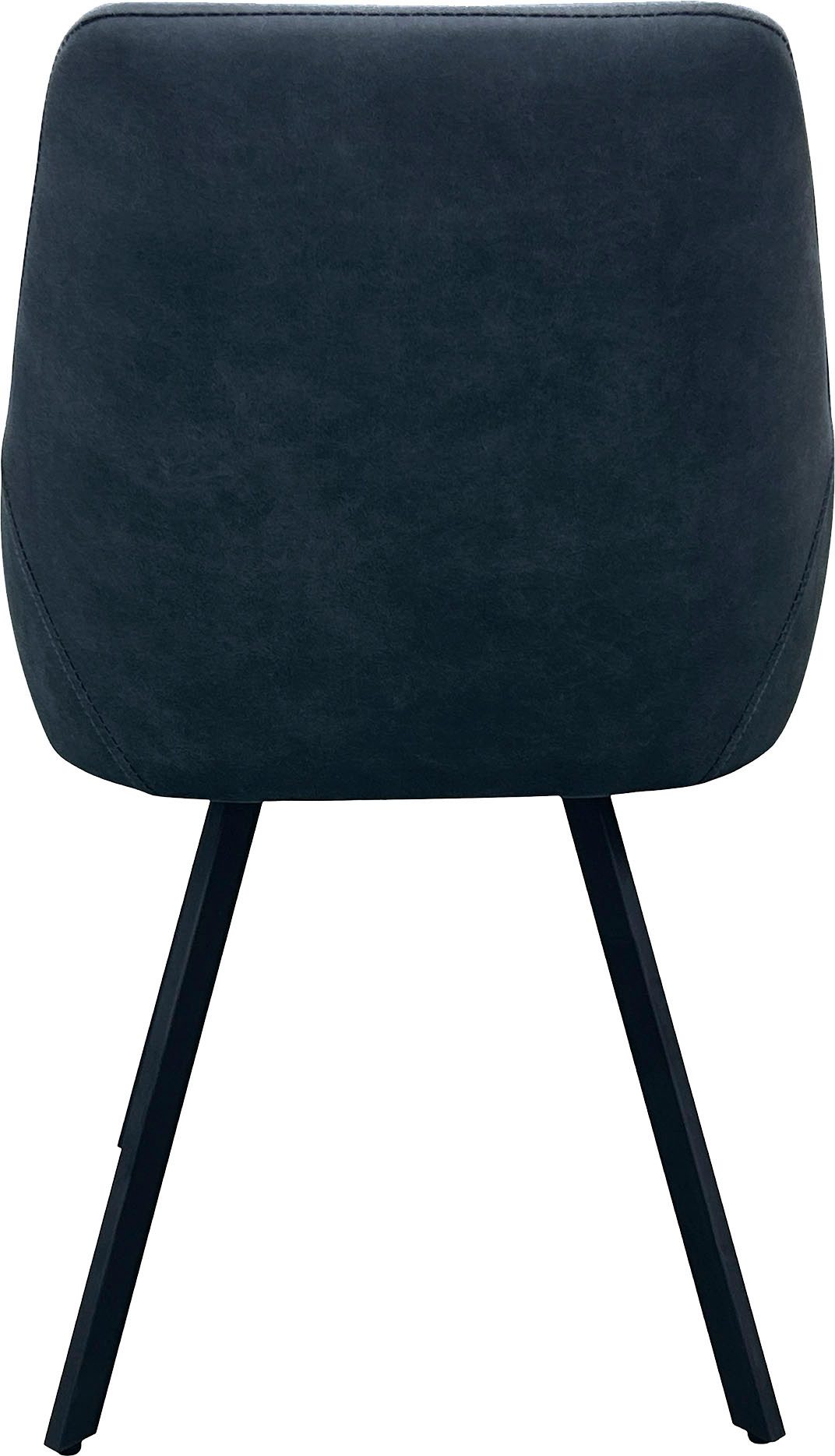 byLIVING Eetkamerstoel Jasper (2-stuks set) Zitkuip 360° draaibaar, zwart metaal, keukenstoel, diverse bekleding (set)