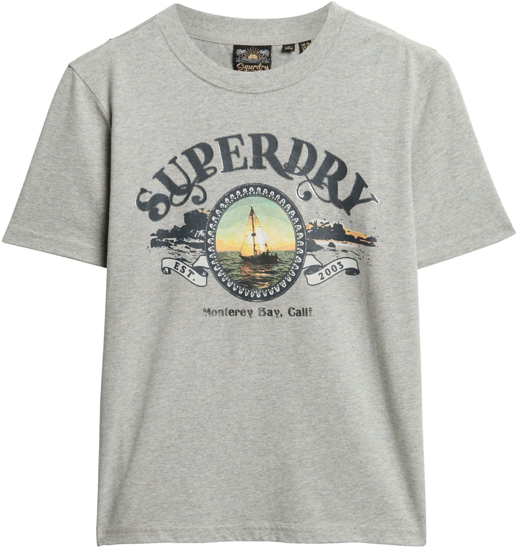 Superdry Shirt met print TRAVEL SOUVENIR RELAXED TEE