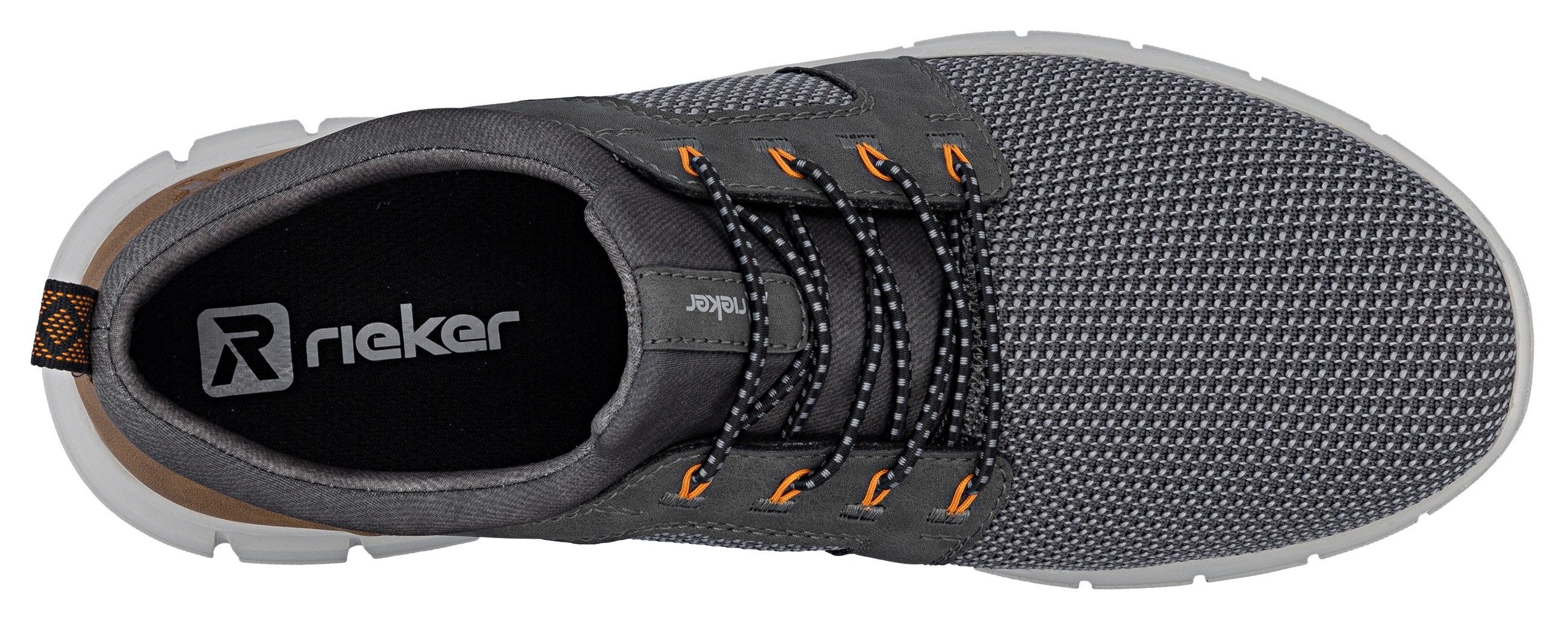 Rieker Slip-on sneakers Instapper, halfhoge schoen, vrijetijdsschoen met elastiek, om in te stappen