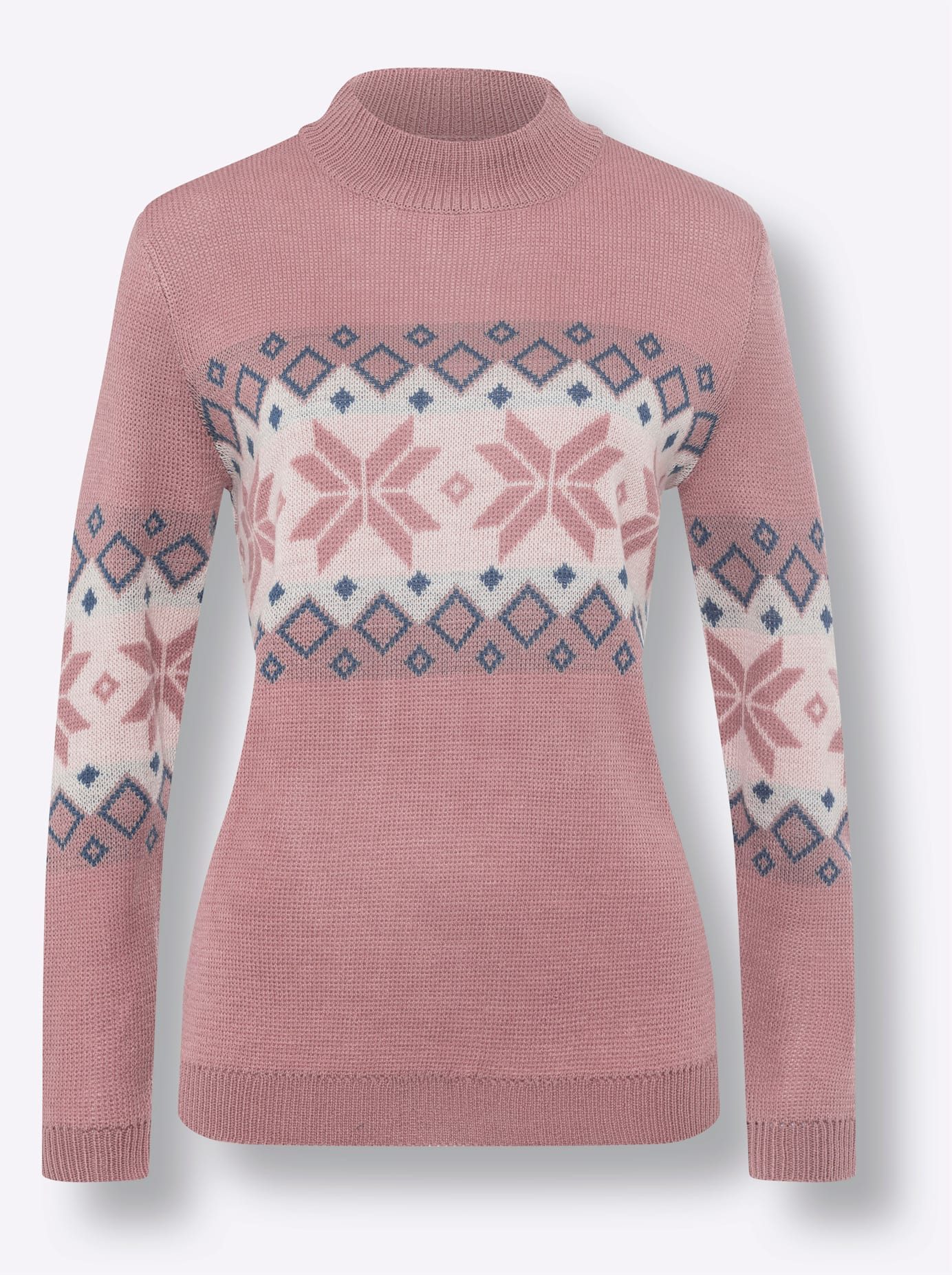Classic Basics Noorse Trui met opstaande kraag