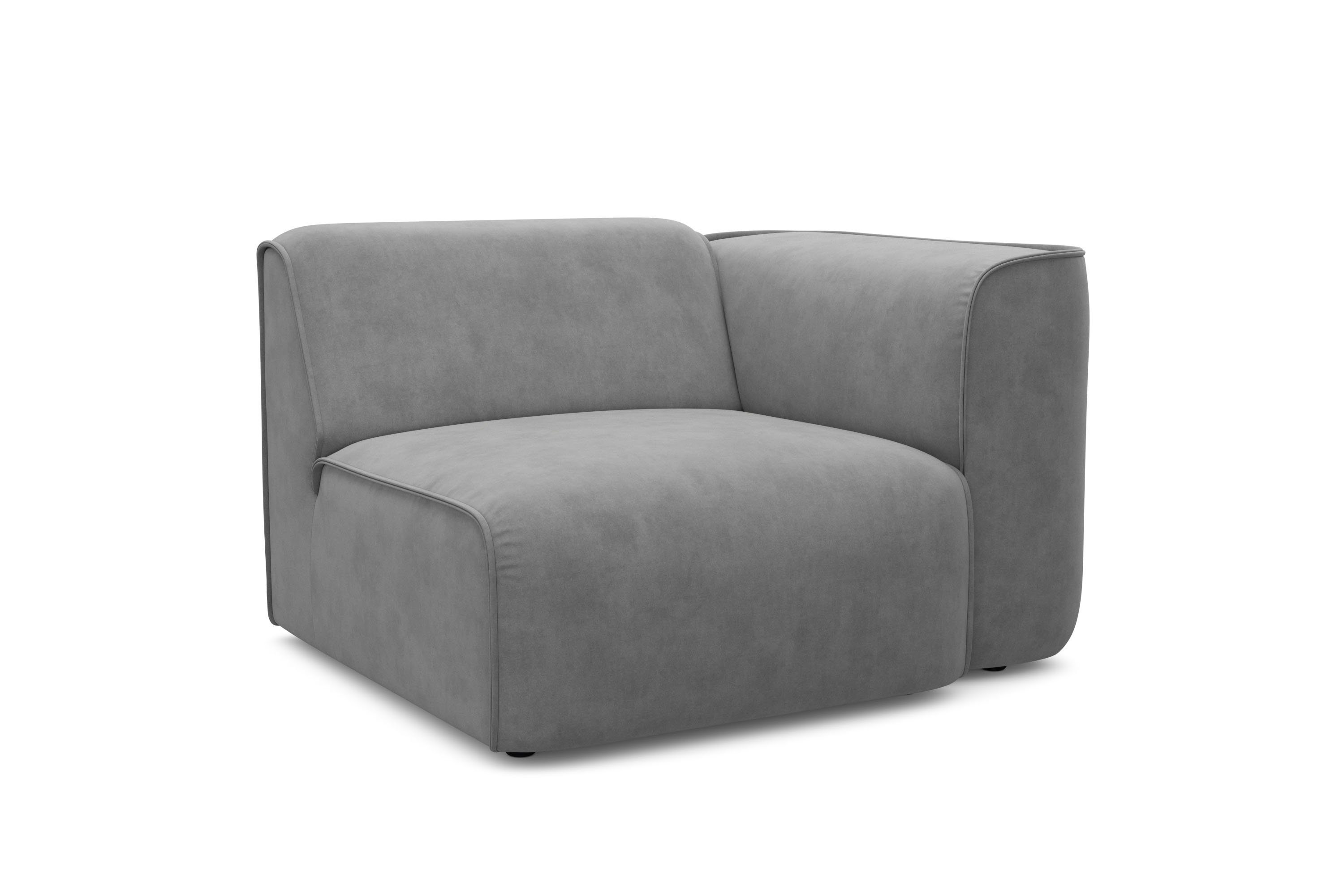RAUM.ID Fauteuil Merid sofa-hoekelement, afmetingen B/D/H: 109/97/46 cm als module of apart te gebruiken, voor individuele samenstelling