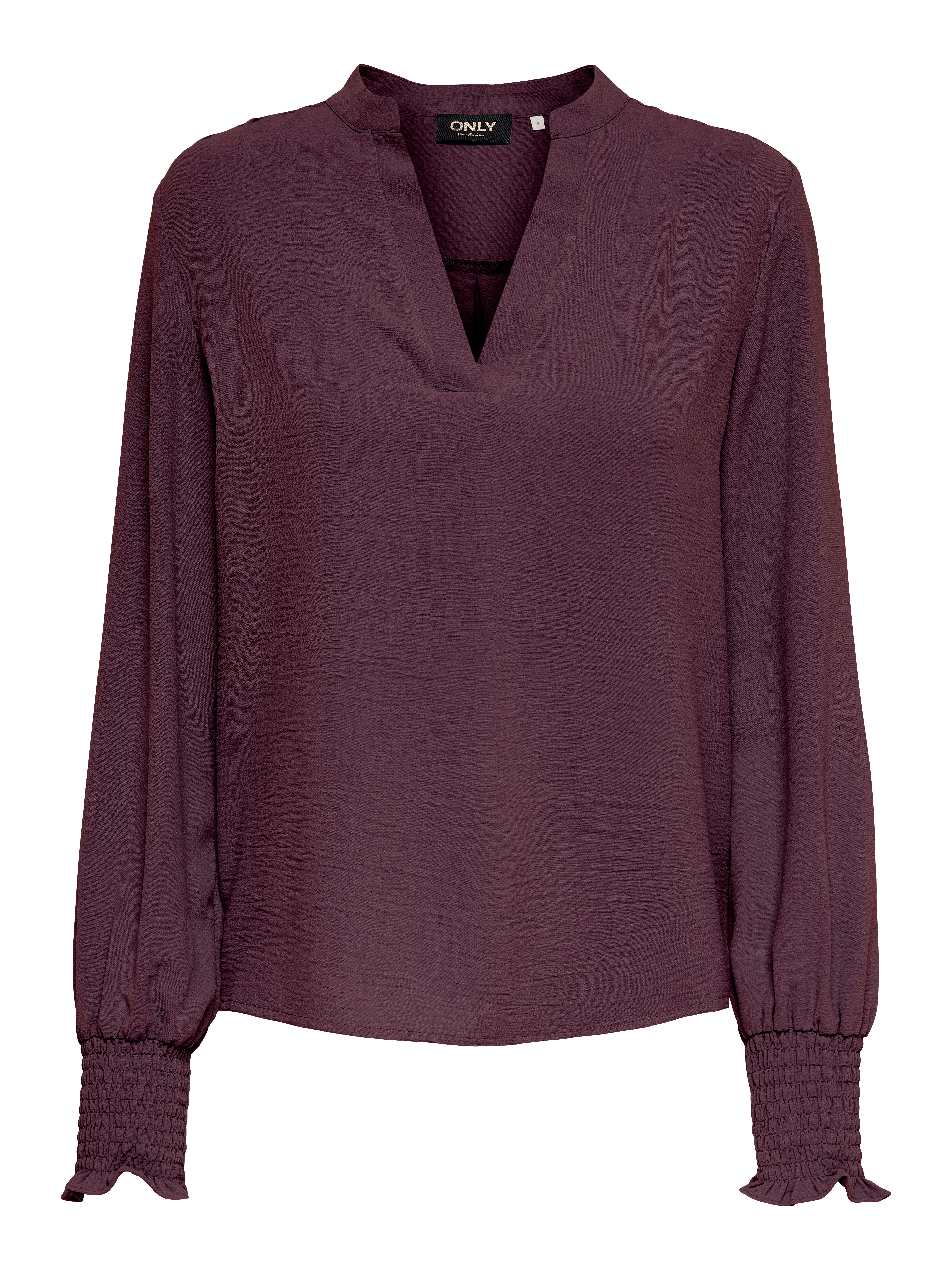 Only Shirt ONLMETTE V-NECK LS SMOCK TOP NOOS WVN