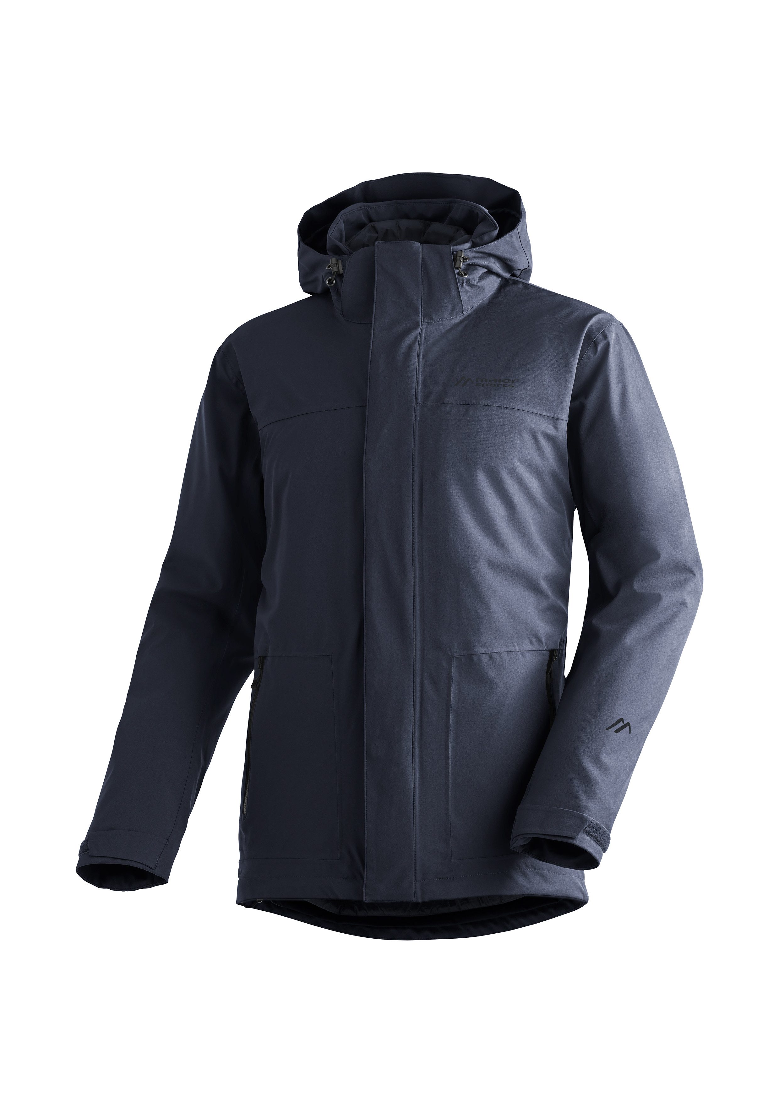 Maier Sports Functioneel jack Peyor 3in1 Heren 3-in-1 jas wind waterdicht ritszakken en capuchon